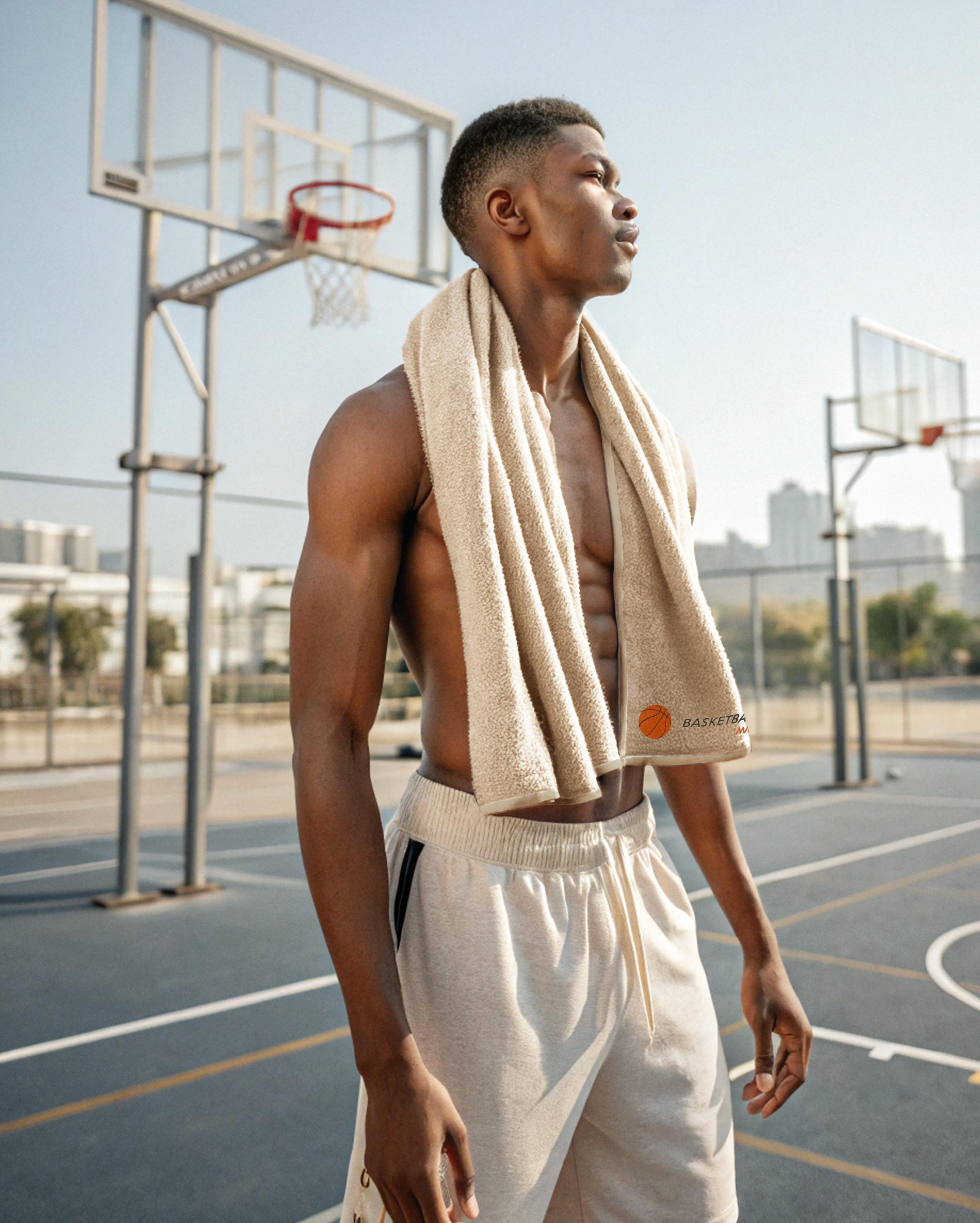 Basketball Nakışlı Havlu