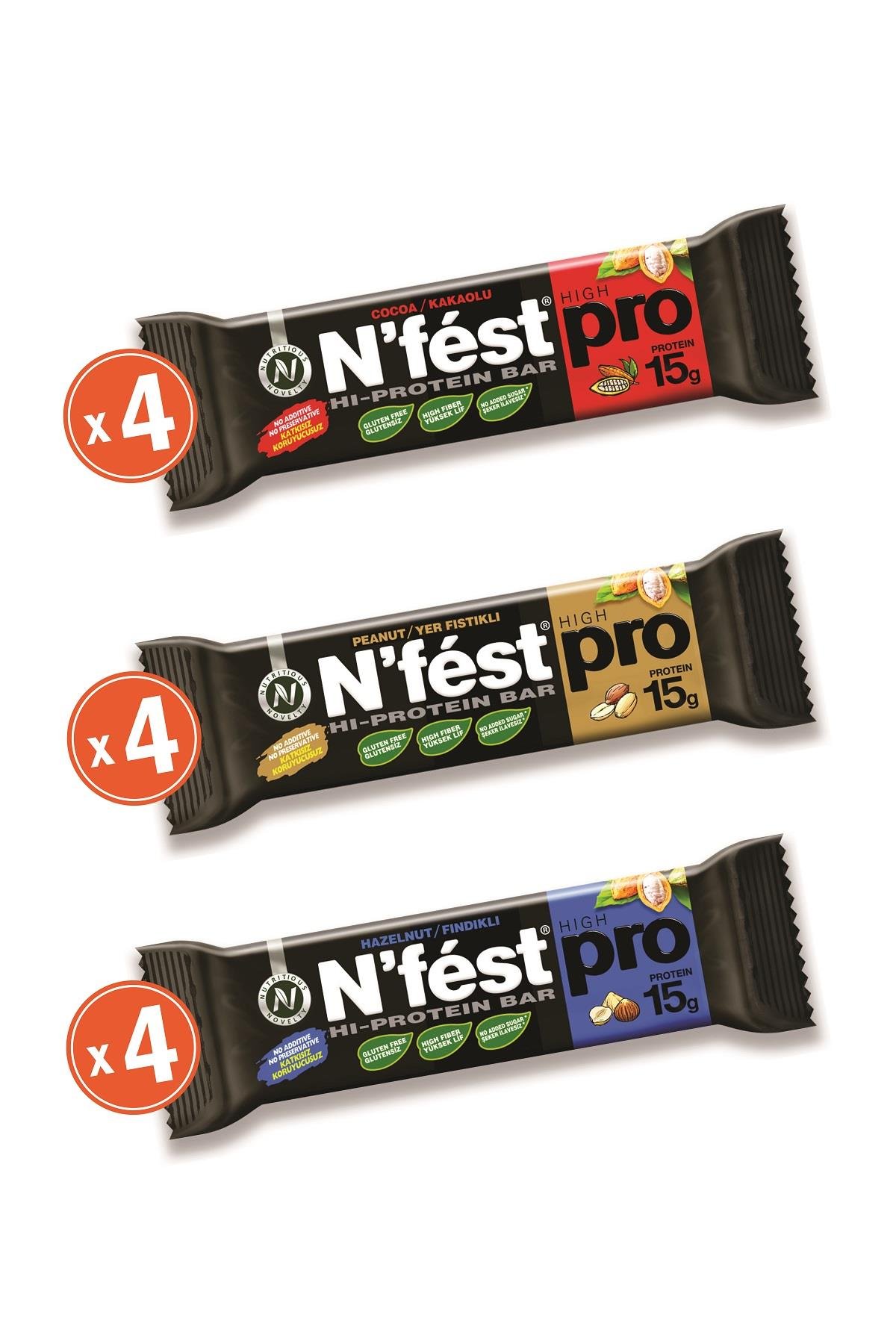 Yüksek Protein Bar Deneme Paketi 50g x 12 Adet 