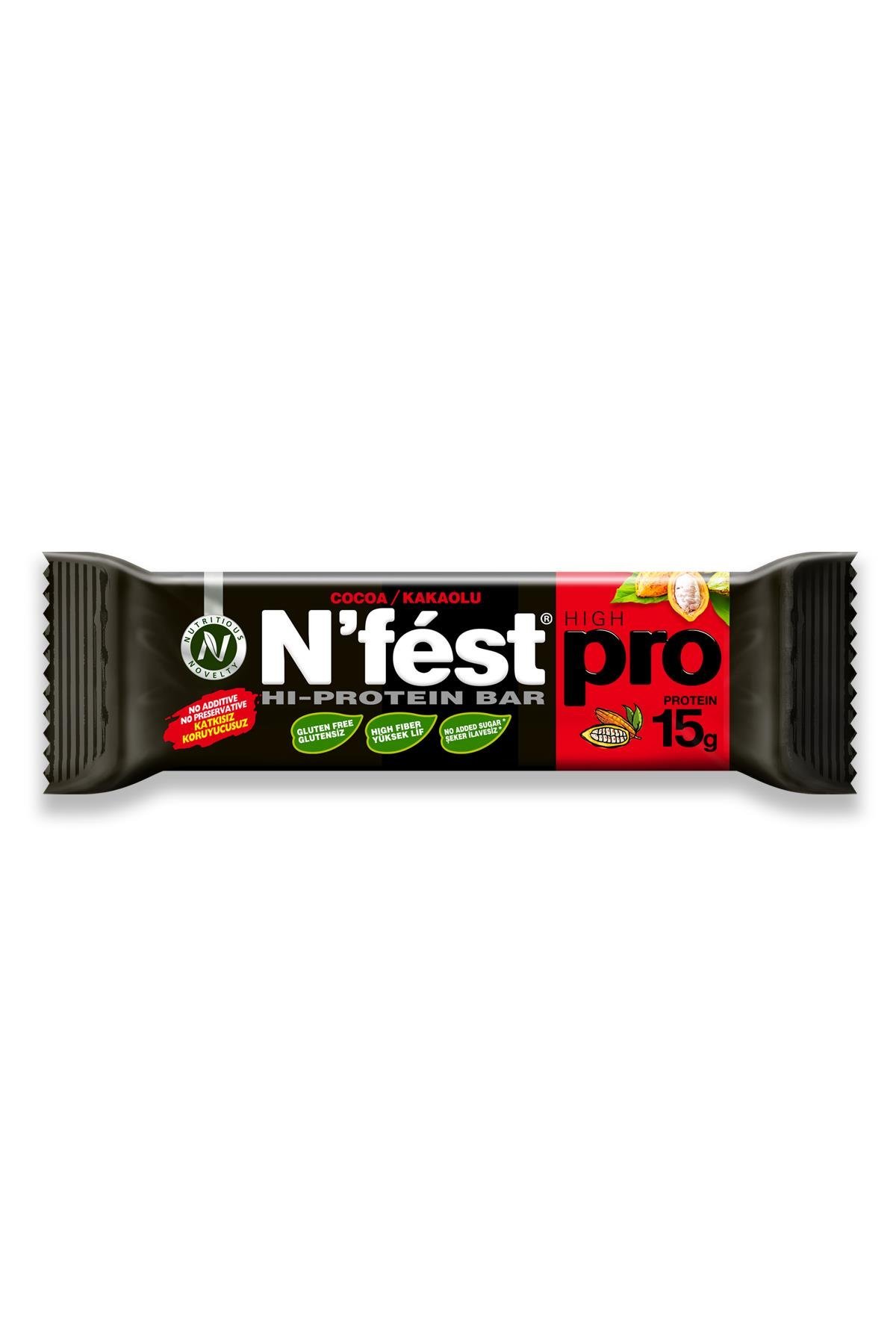 Yüksek Protein Bar Kakaolu 50g x 12 Adet