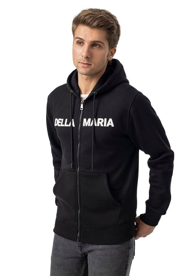 Black Hoodie Jacket Full Zip