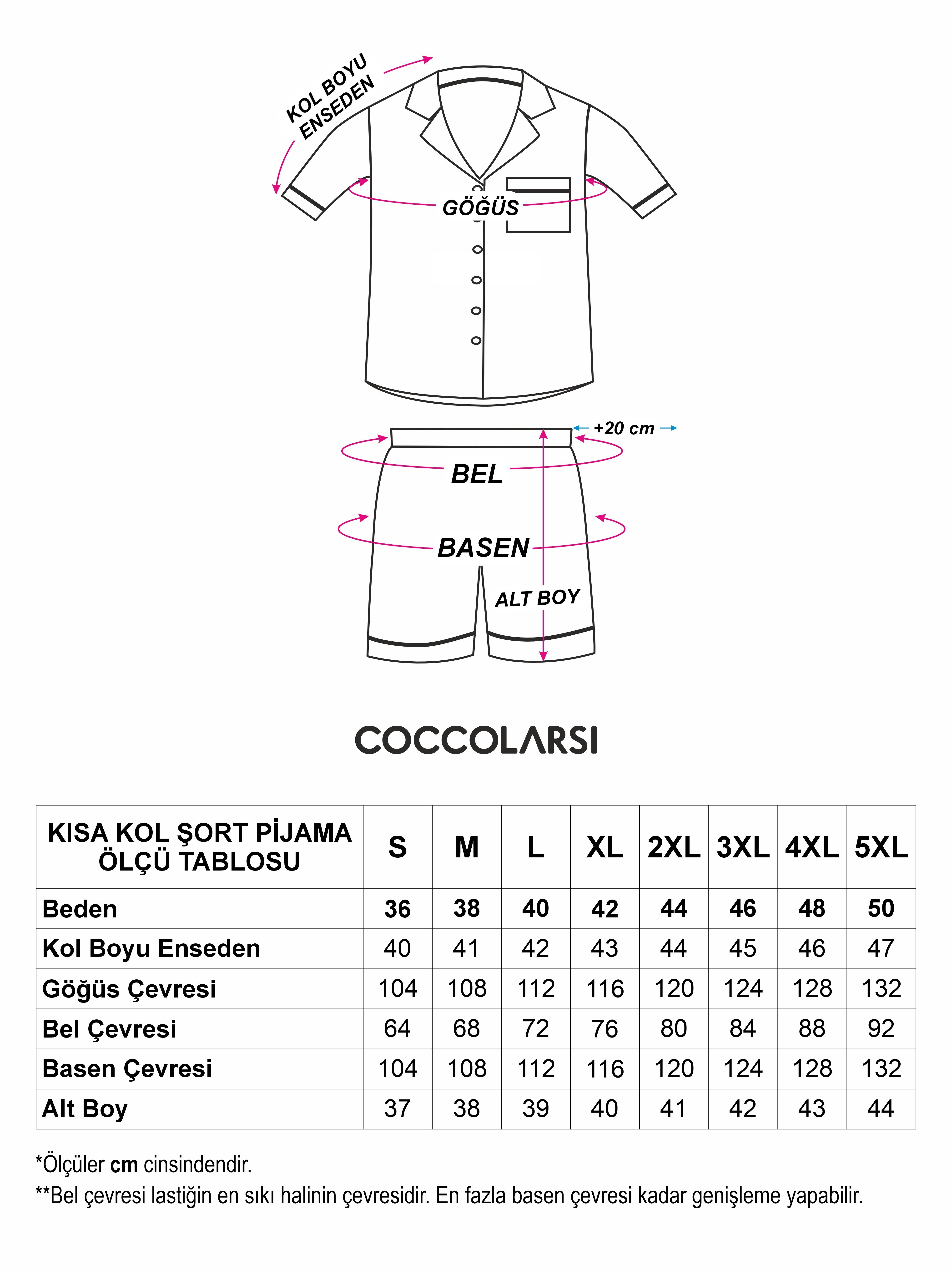 Kısa Kol Şortlu Saten Pijama Takımları