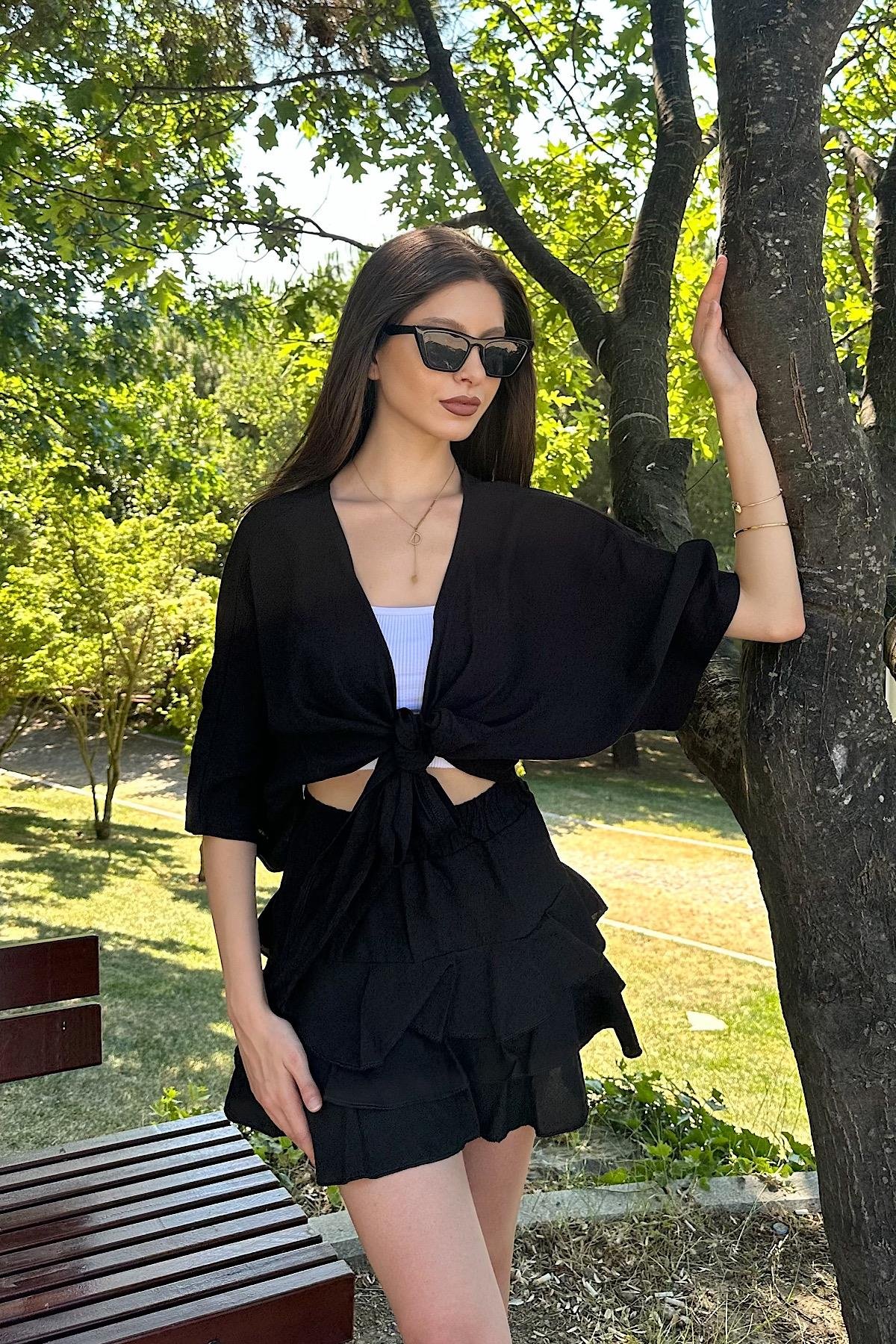 BAĞLAMALI TENSEL BOLERO 