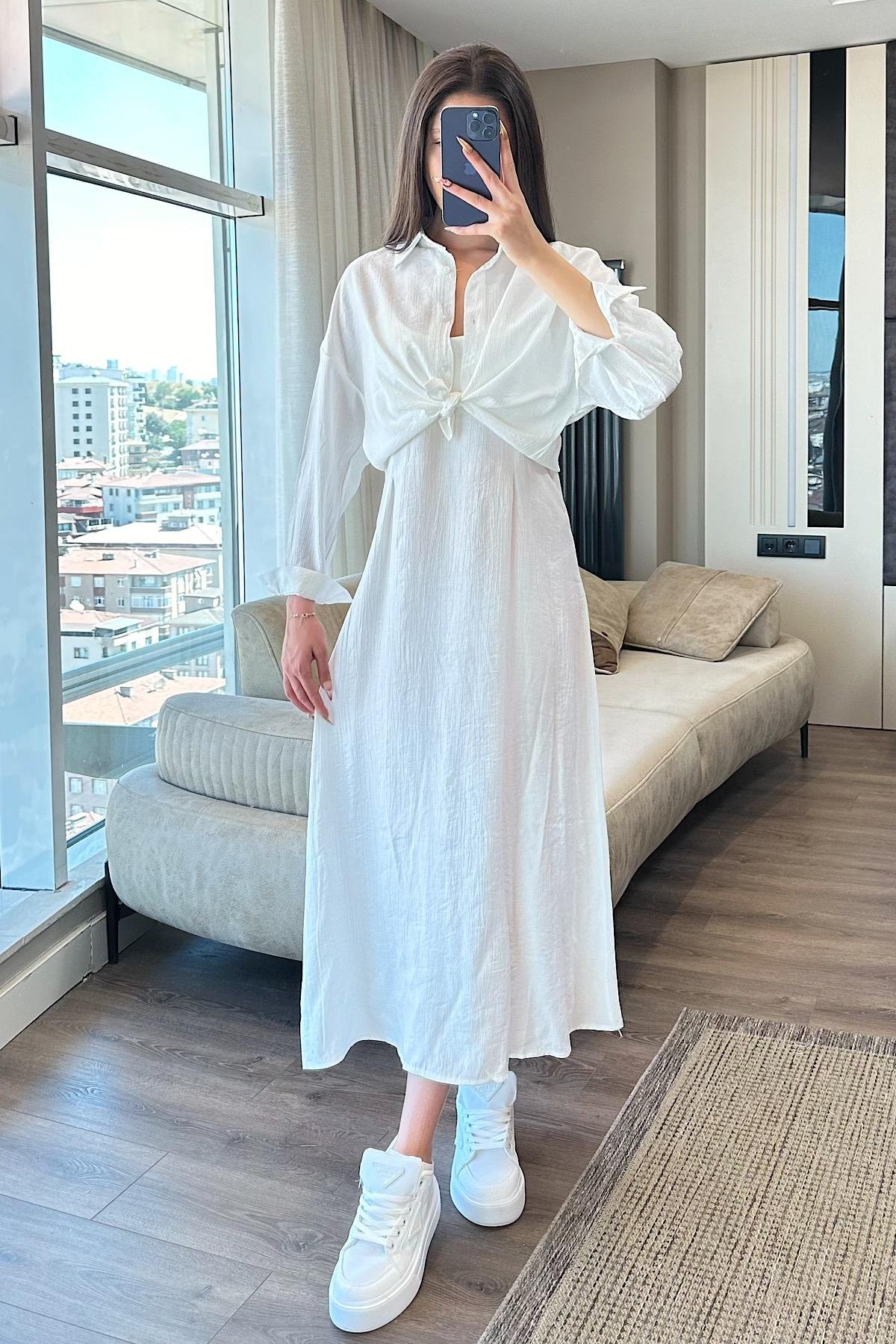 GÖMLEKLİ ELBİSE