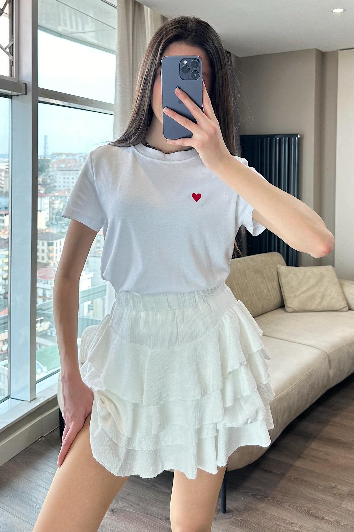 YANLARI BÜZGÜLÜ GÖMLEK