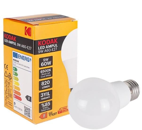 Kodak 9 Watt Led Ampul Beyaz Işık A60 E27 Duy