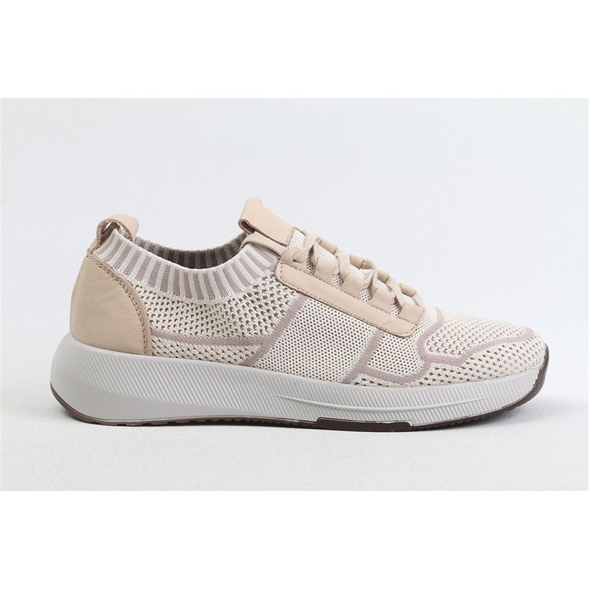 ULUS B-560 BEJ TRİKO SNEAKER AYAKKABI