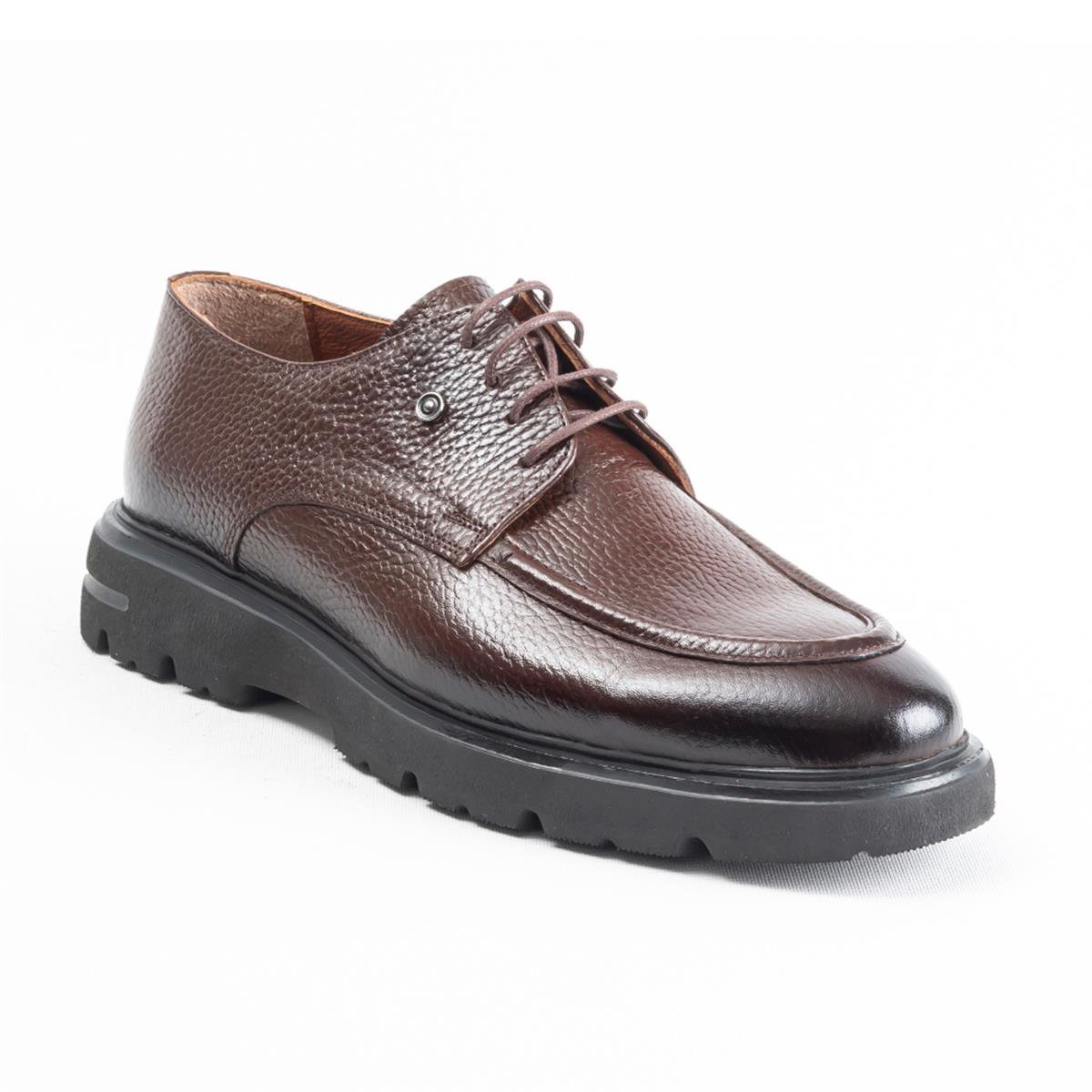 Ulus E-22 Fitilli Kahve Eva Loafer Erkek Ayakkabı