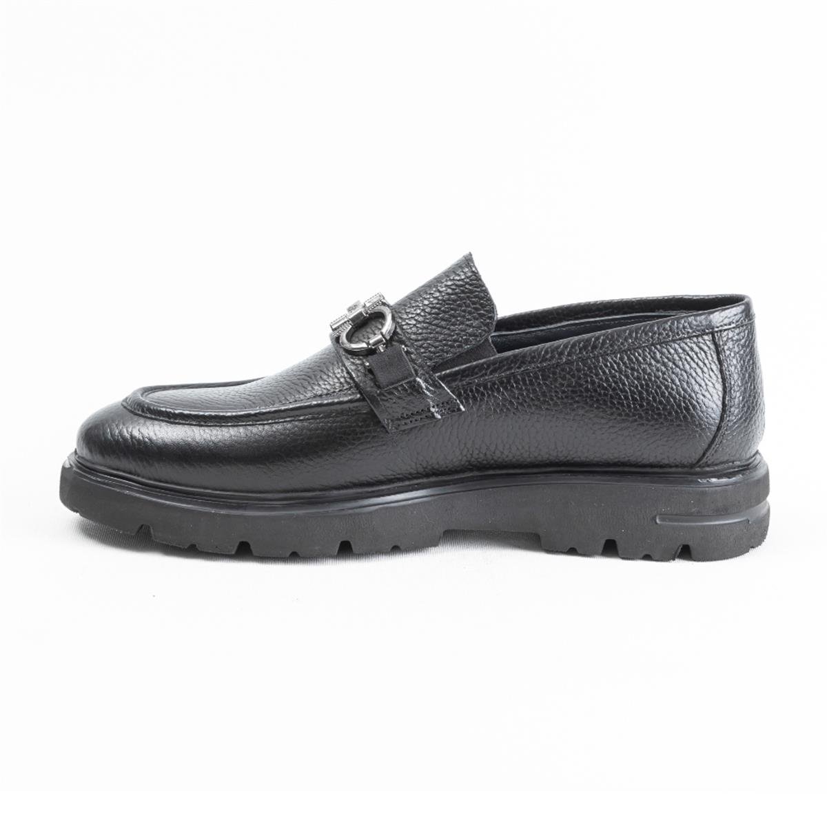 Ulus E-24 Tokalı Siyah Eva Loafer Erkek Ayakkabı