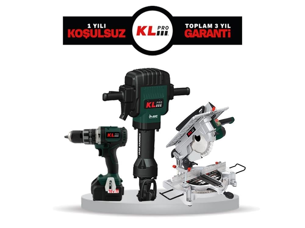 KL PRO KLMS18-20 18Volt/2,0Ah Li-ion Çift Akülü Vidalama Multi Set