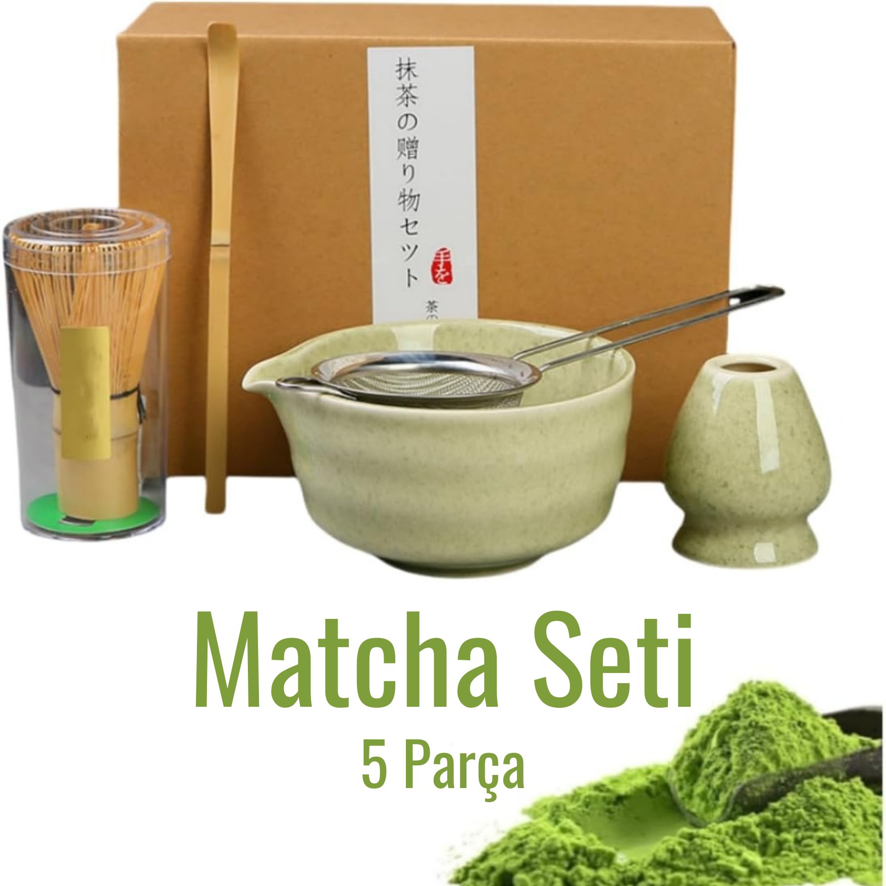 5 Parça Matcha Seti