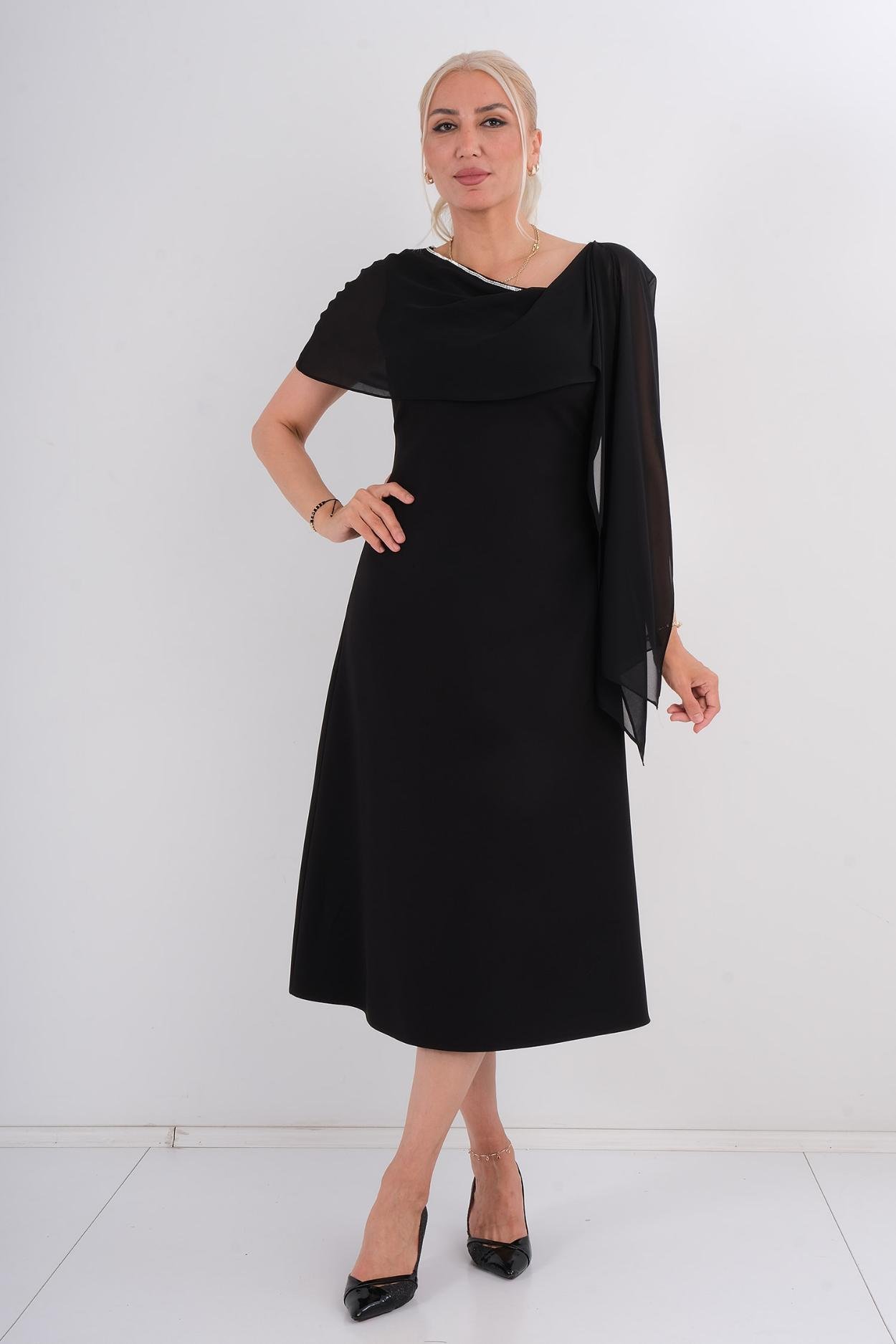 Aja Night Wear Night Dress Black