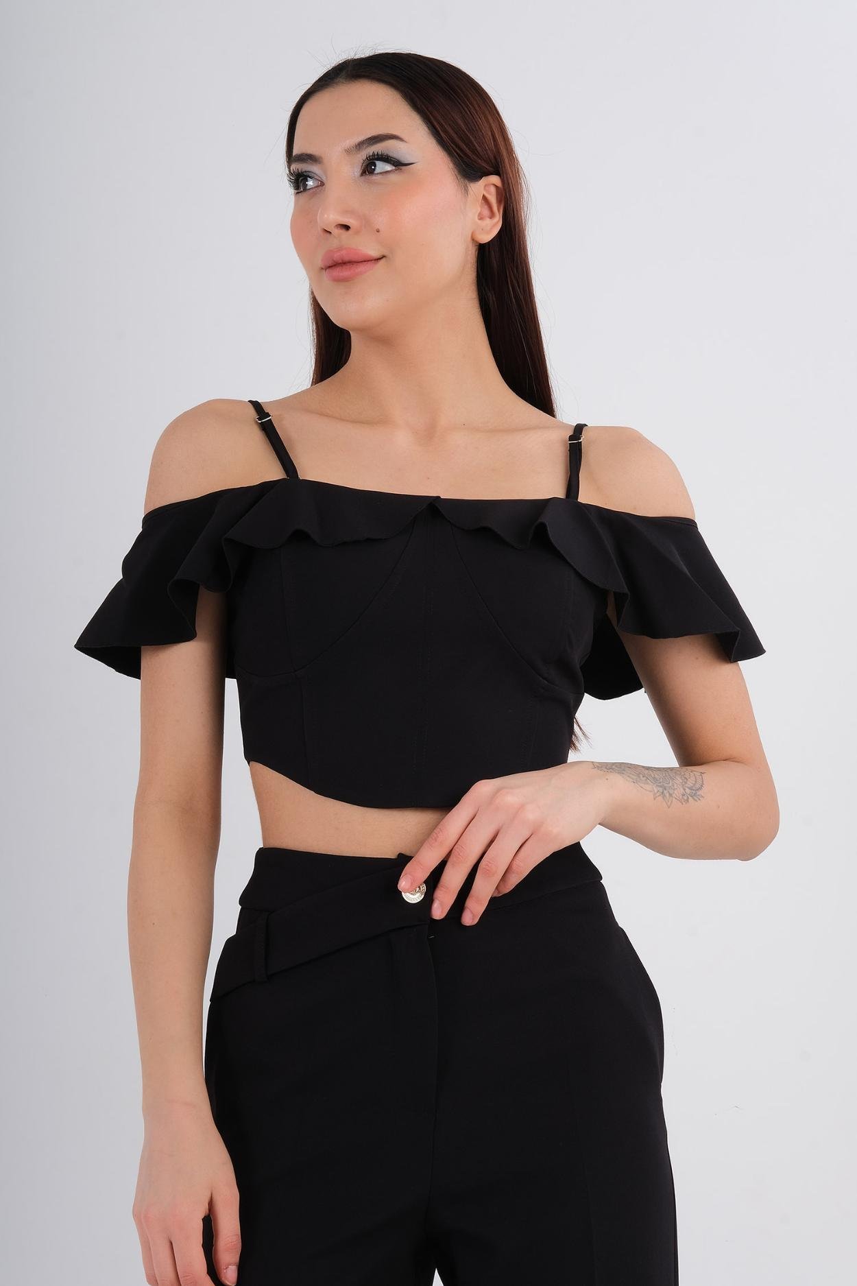 Excuse Casual Bustier Black