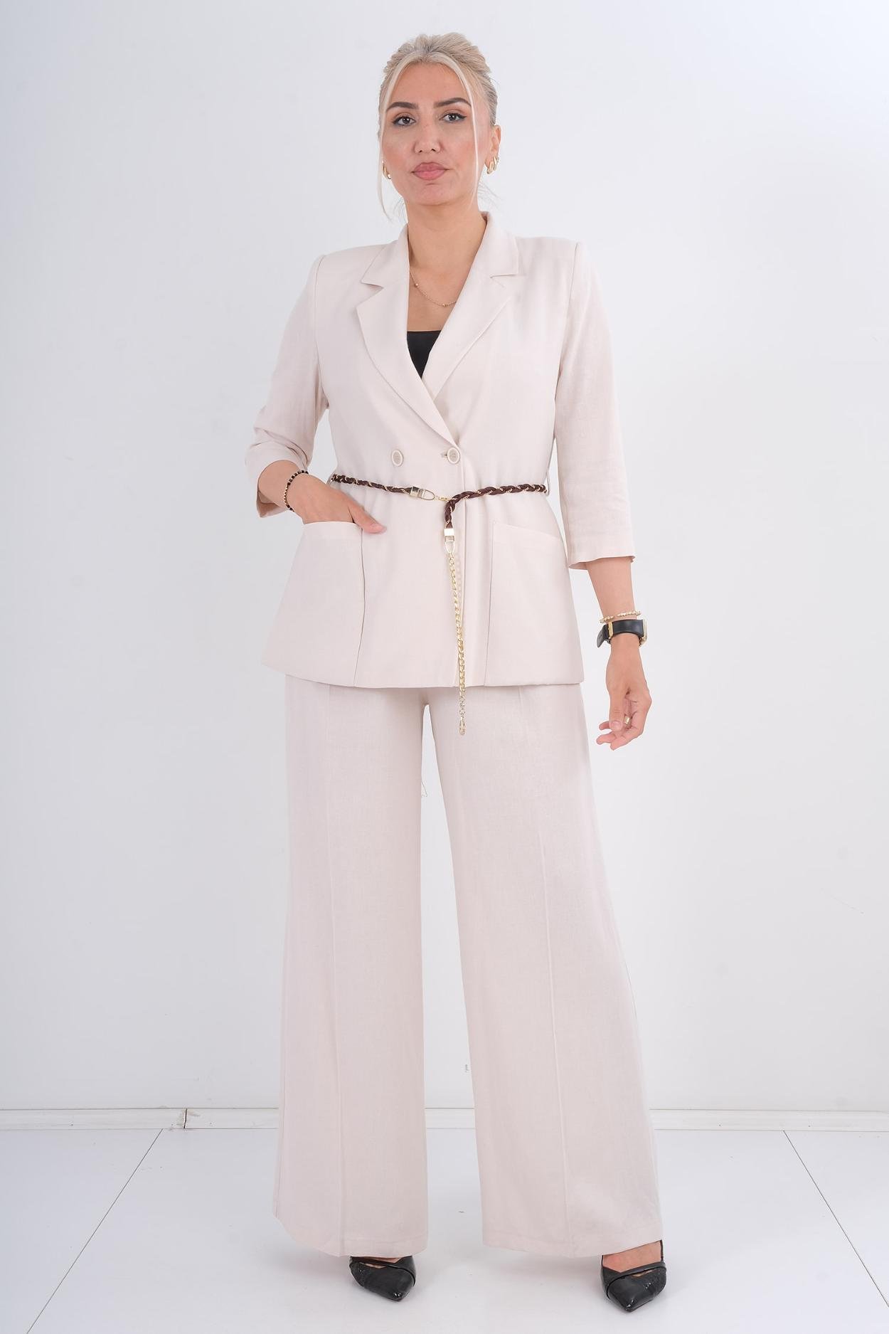 Fimore Casual Trousers Beige