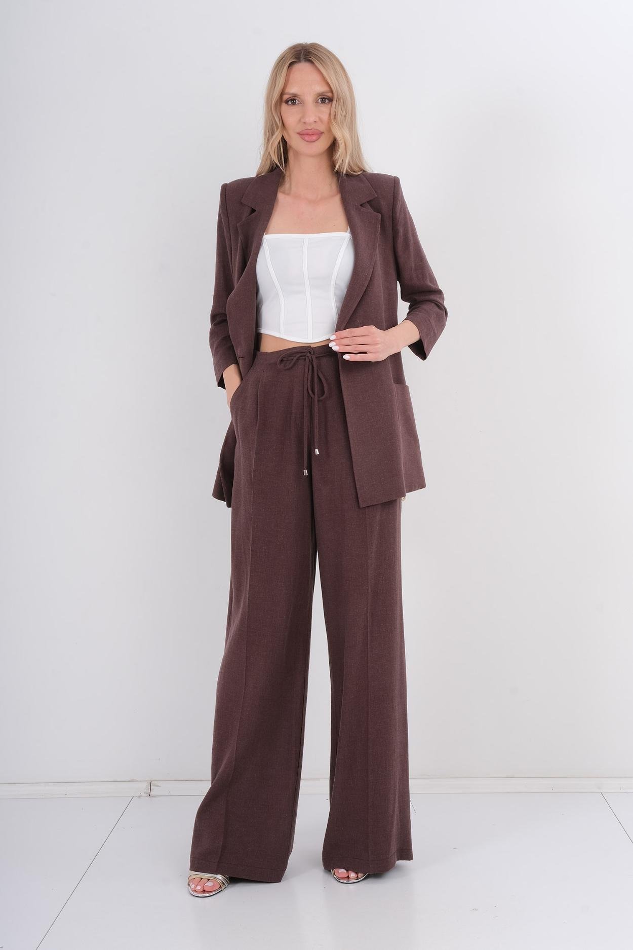 Fimore Casual Trousers Brown