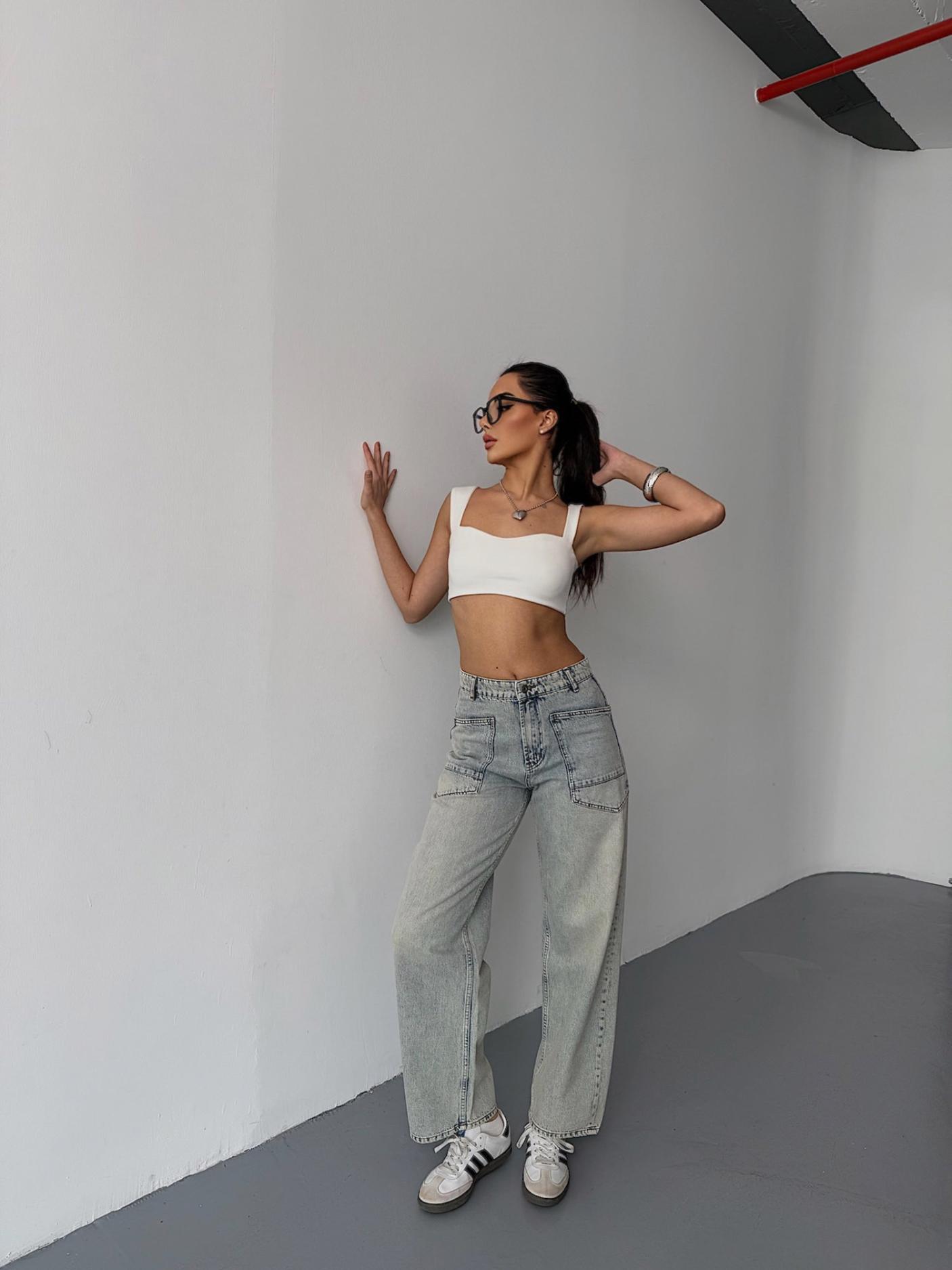 Replus Casual Denim Trousers Blue