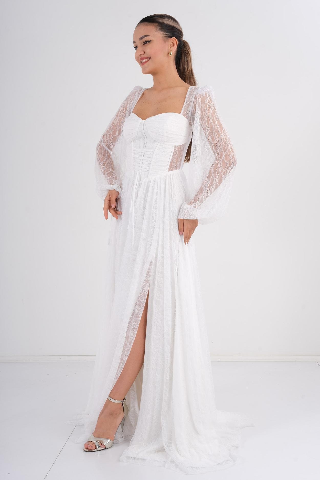 Hot Contact Night Wear Night Dress White