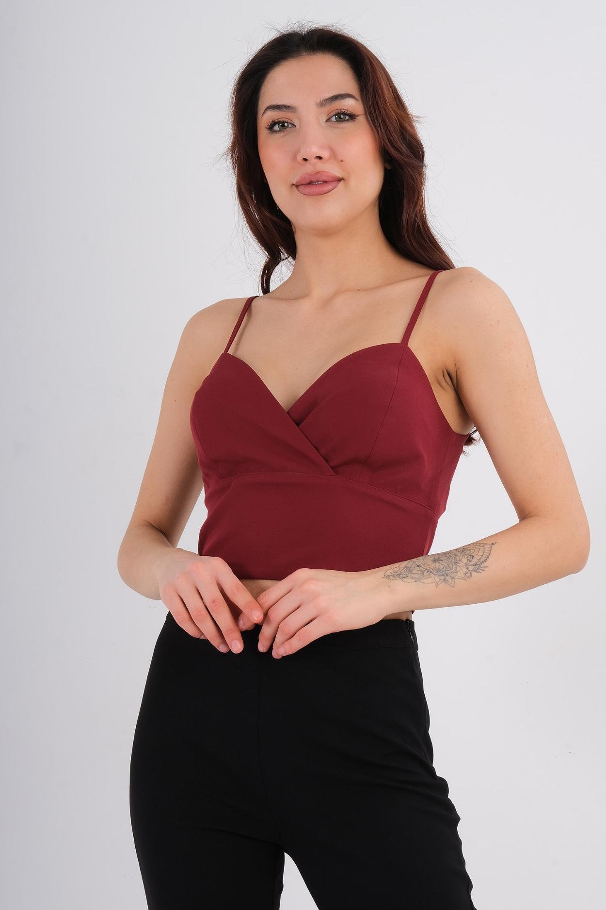 İmza İstanbul (Je Signe) Casual Bustier Red