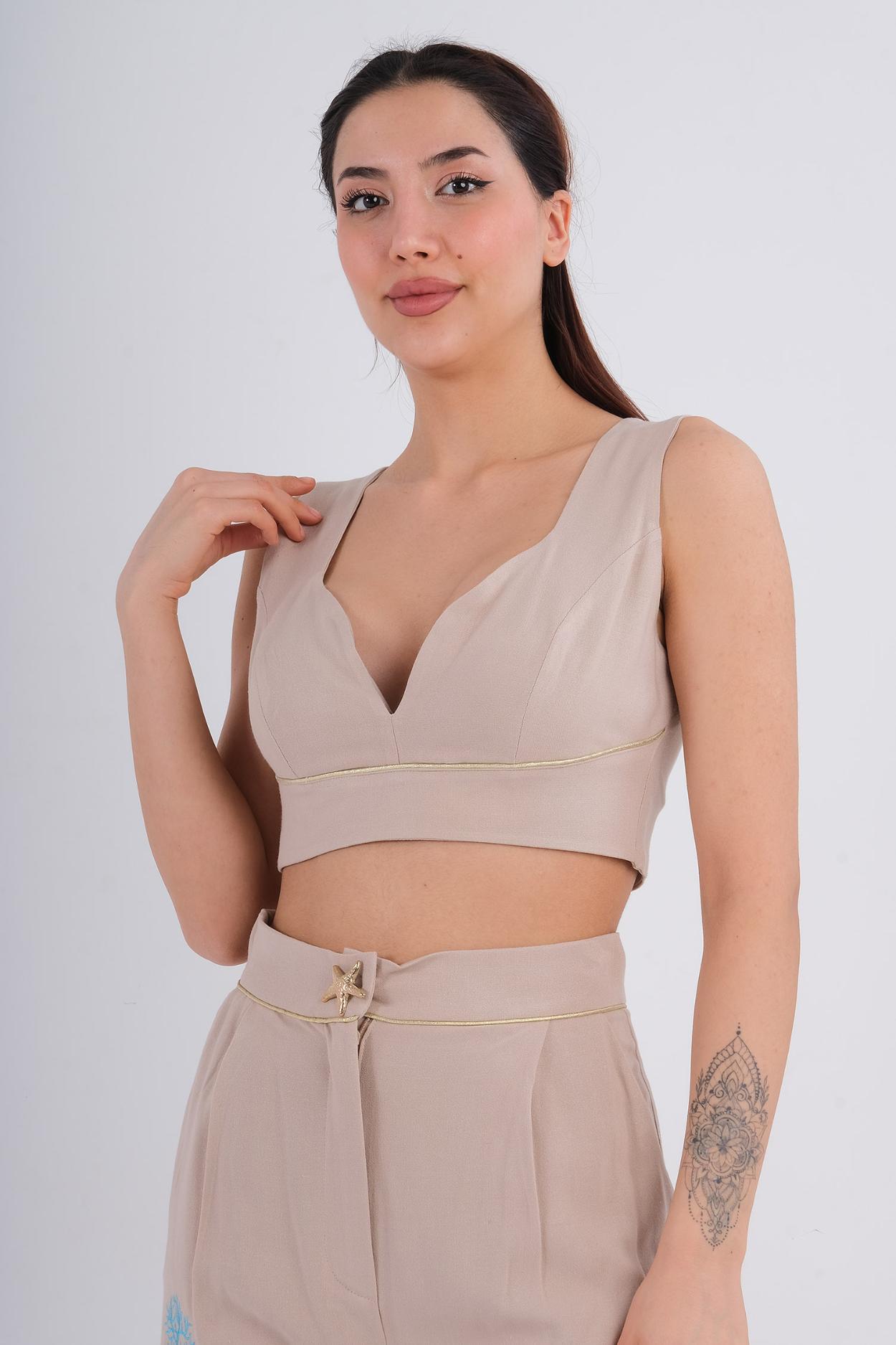İmza İstanbul (Je Signe) Casual Bustier Beige