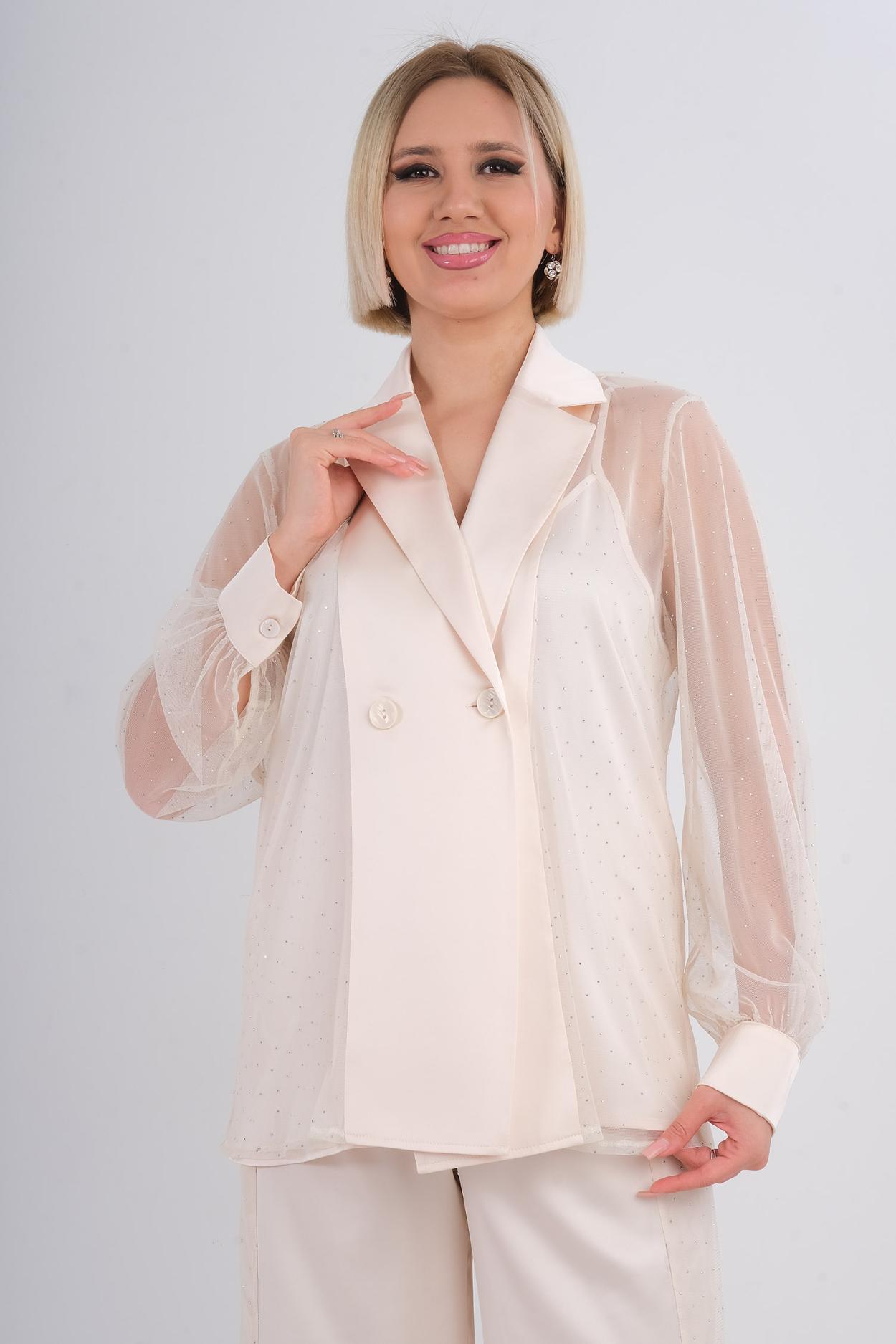 Miarte Casual Blouses Beige