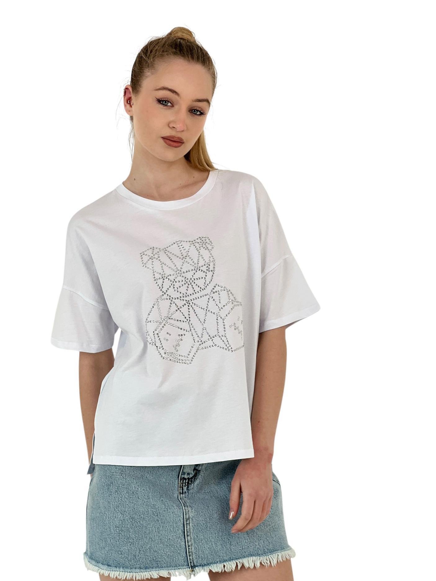 Miss Poem Günlük Giyim T-shirt Beyaz