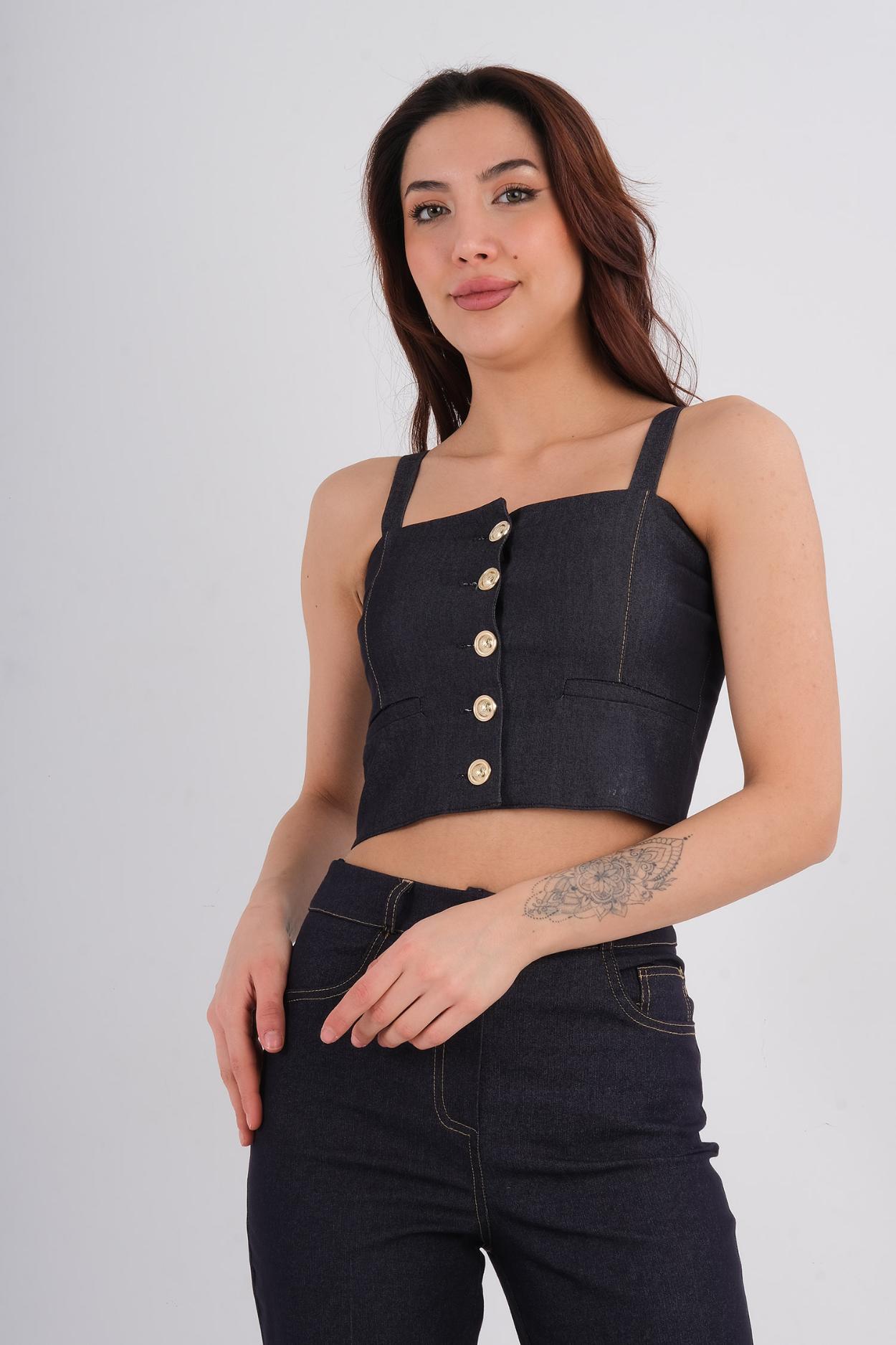 Noix Casual Bustier Navy