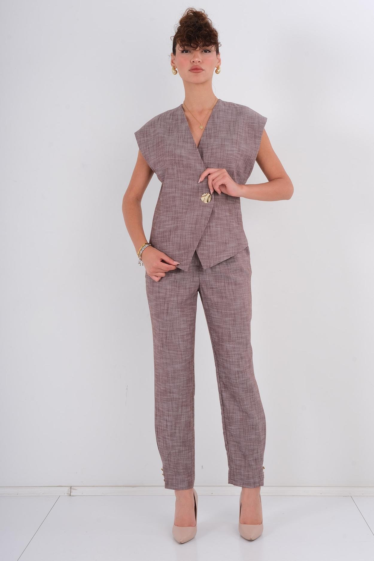 Noix Casual Suit Brown