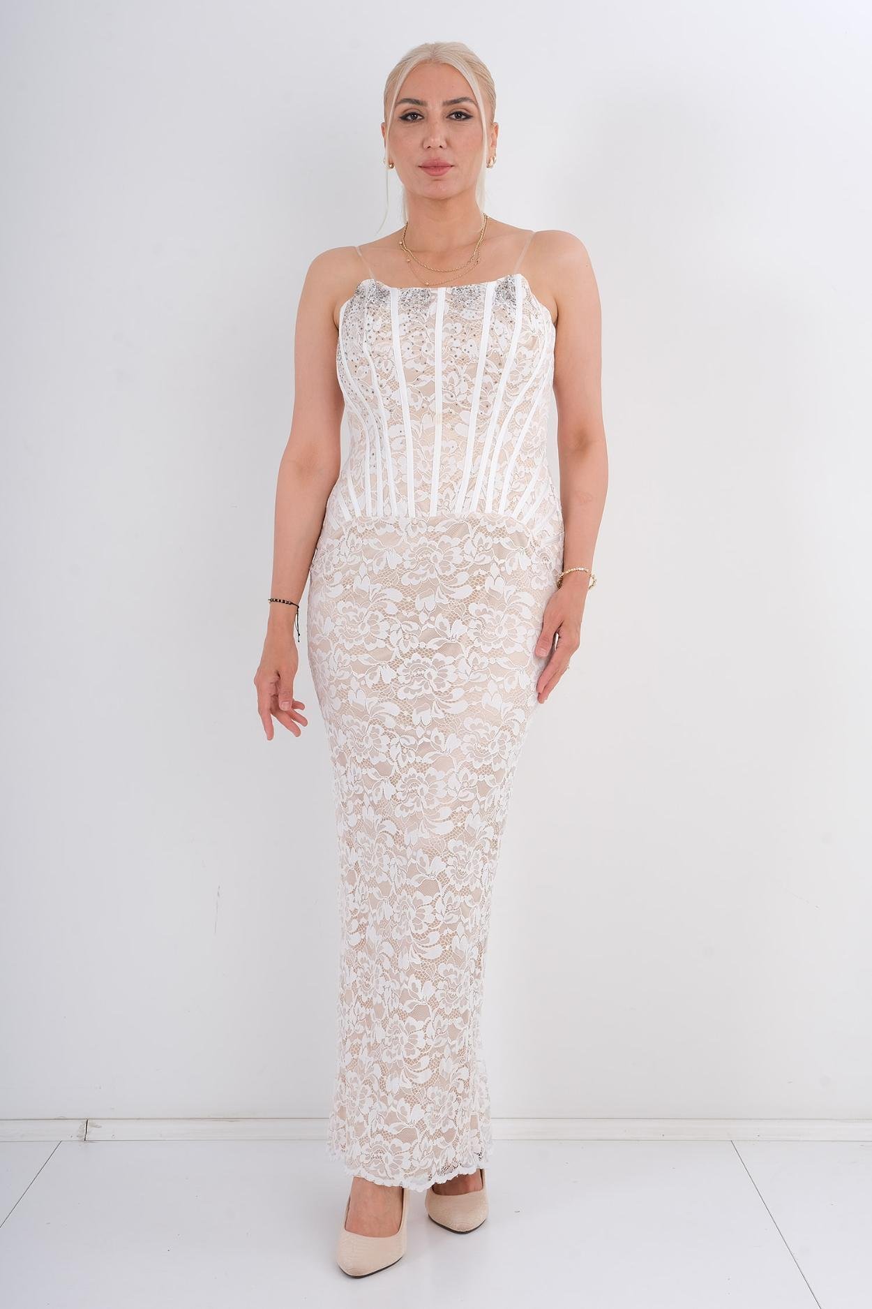 Odrella Night Wear Night Dress White