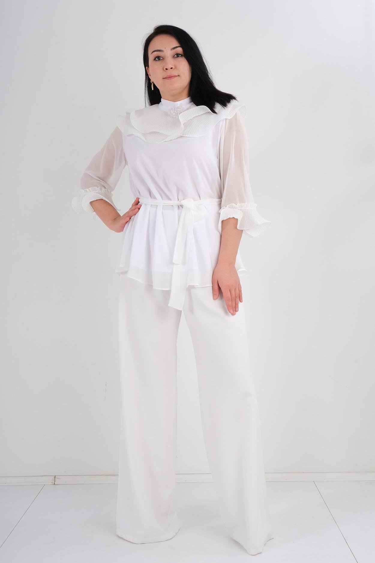 Tugce & Ece Casual Suit White