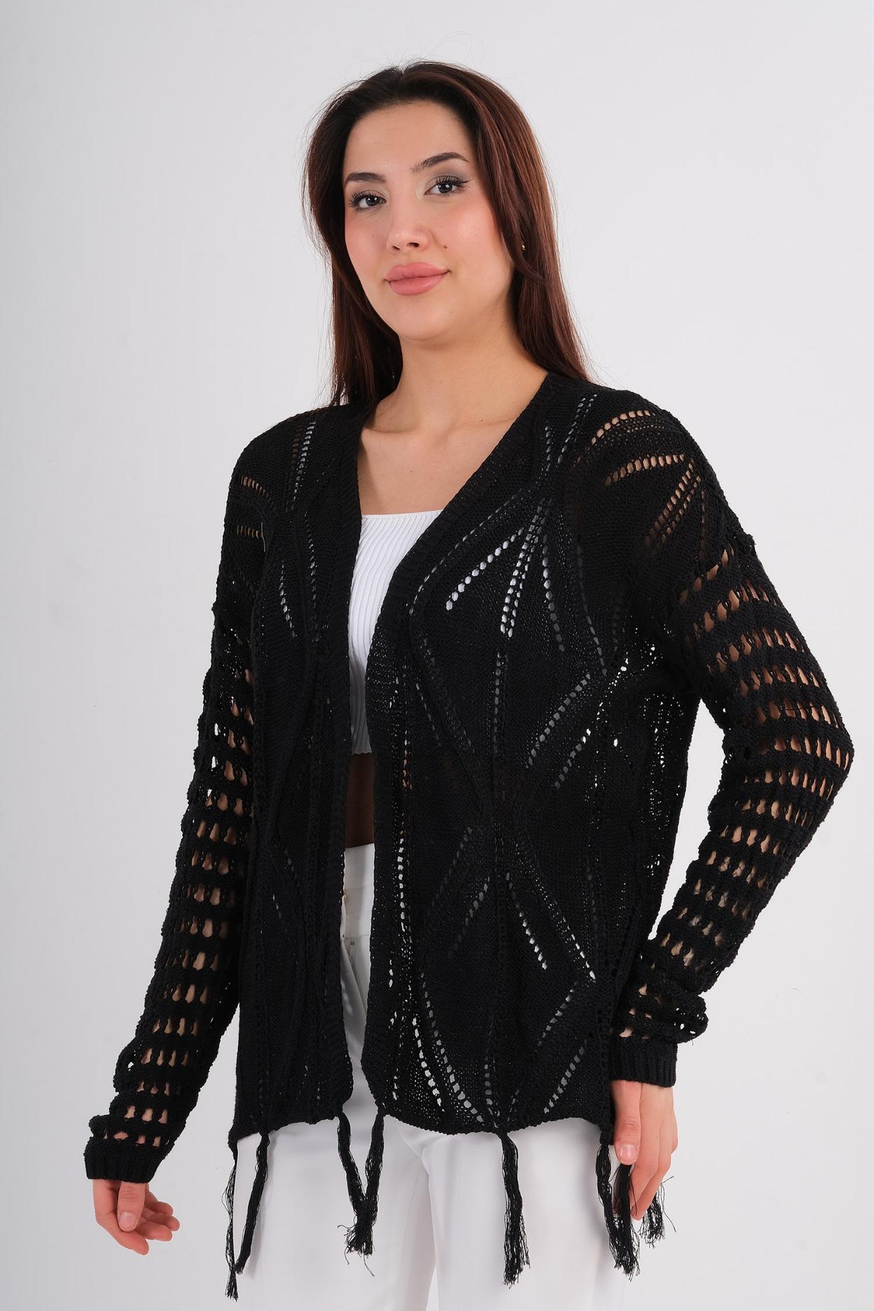 Wo-man Casual Cardigans Black