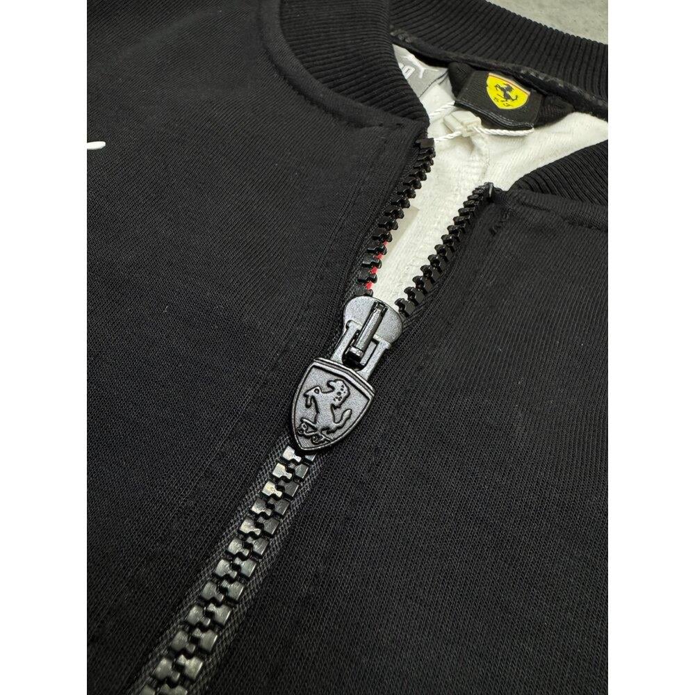 [PM-FH02] Ferrari Basic Hırka | Siyah/Kırmızı/Beyaz