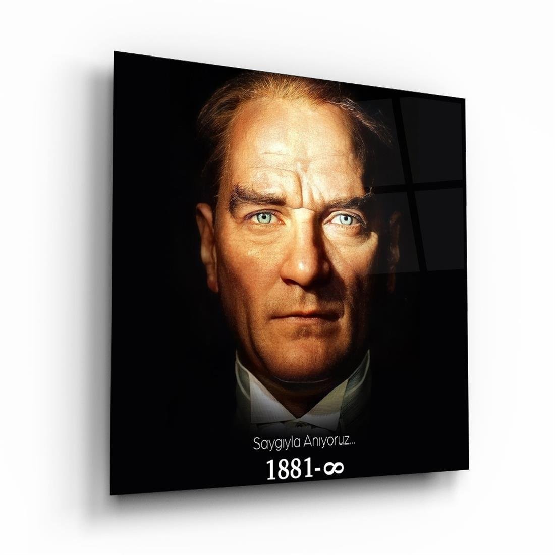 Atatürk 2 Kare Cam Tablo