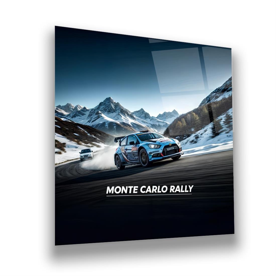 Monte Carlo Rallisi Kare Cam Tablo