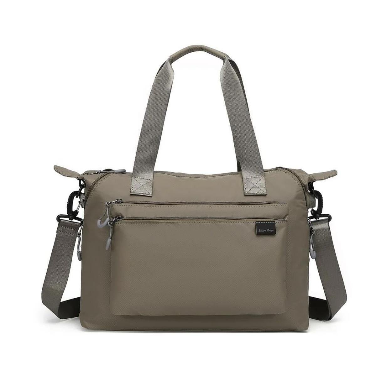 Smart Bags Ekstra Hafif Kumaş Günlük Kadın Omuz Çantası BC 3139 - Kahve