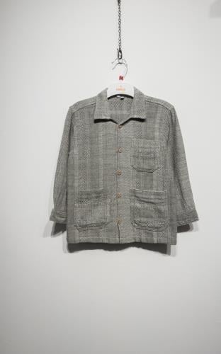 Boys Striped Flam Linen Jacquard Jacket Ages 6–16 – 125105
