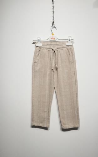 Erkek Çocuk Çizgili Flam Pantolon 6-16 Yaş - 125203