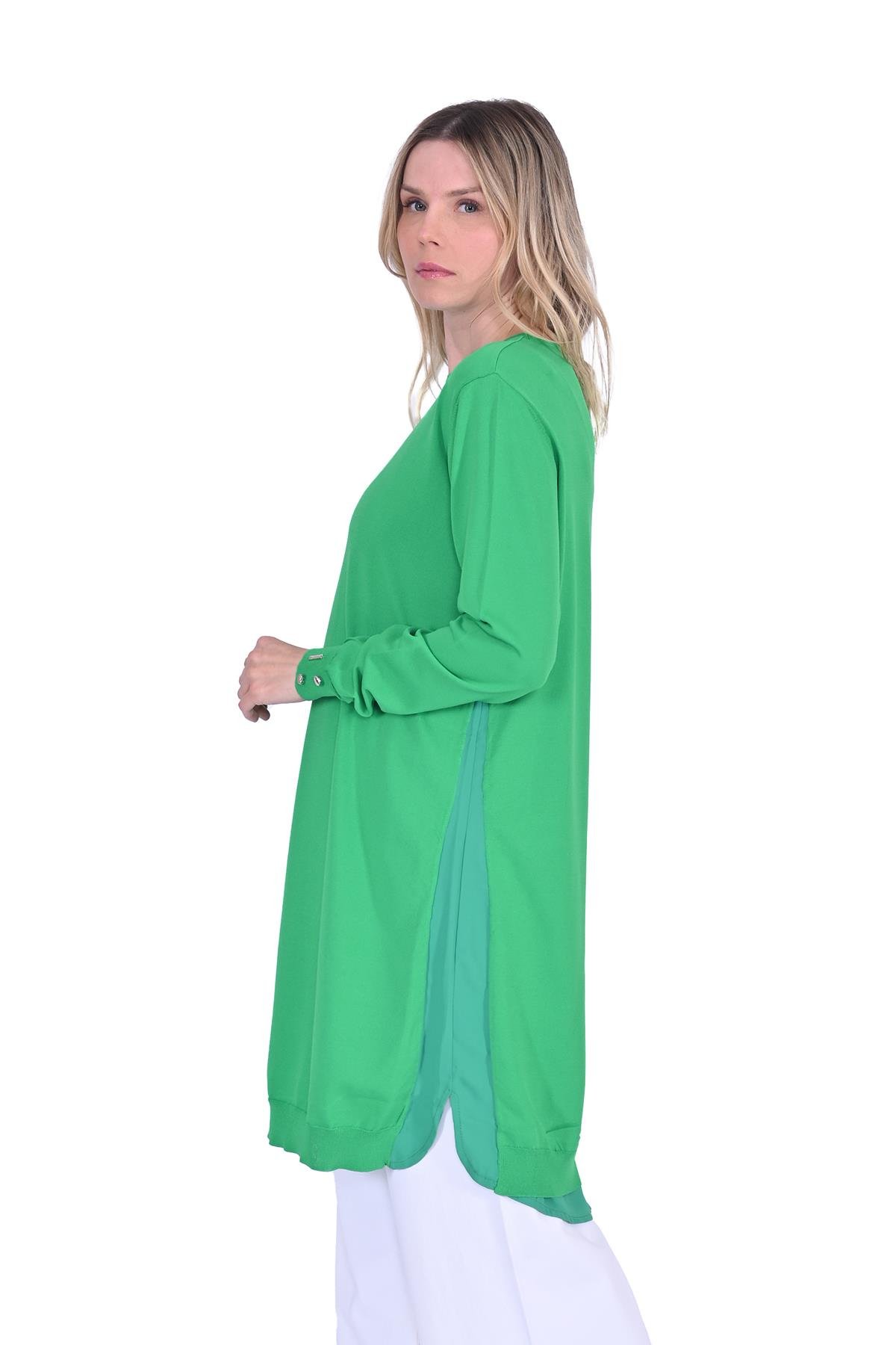 Gömlek Garnili Triko Tunik BENETTON