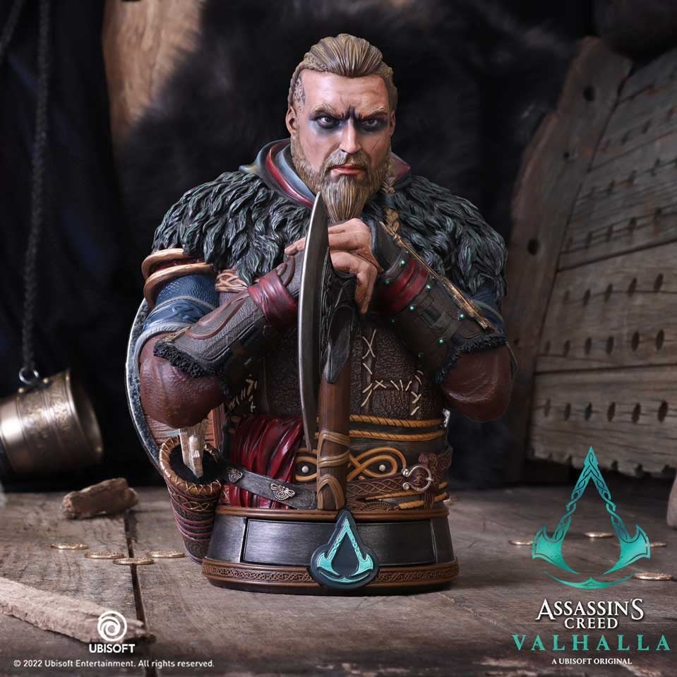 Nemesis Now Assassin's Creed Valhalla Eivor Bust 32cm resmi lisanslı polyresin koleksiyon büstü