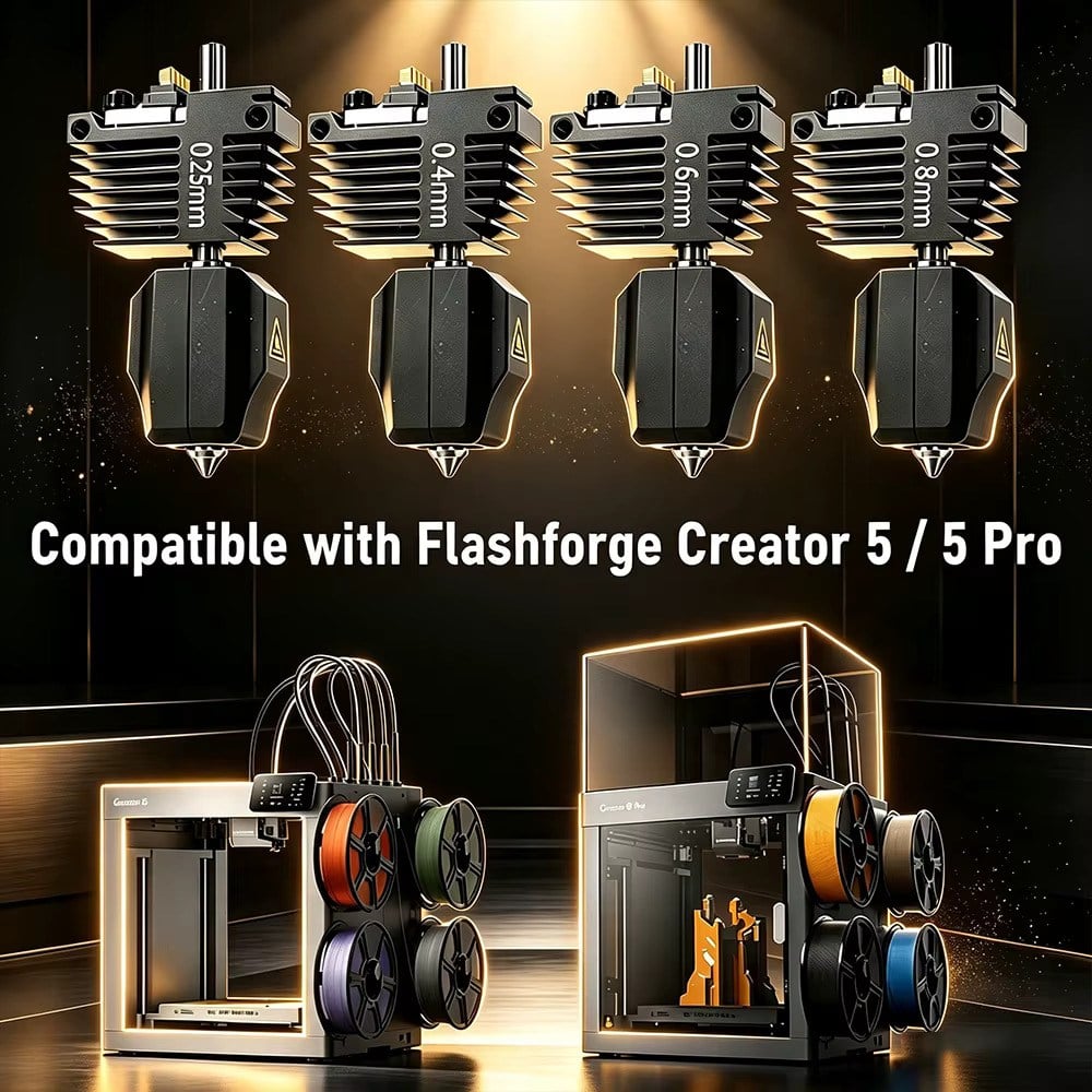 Flashforge Creator 5 Pro 320 derece hotend