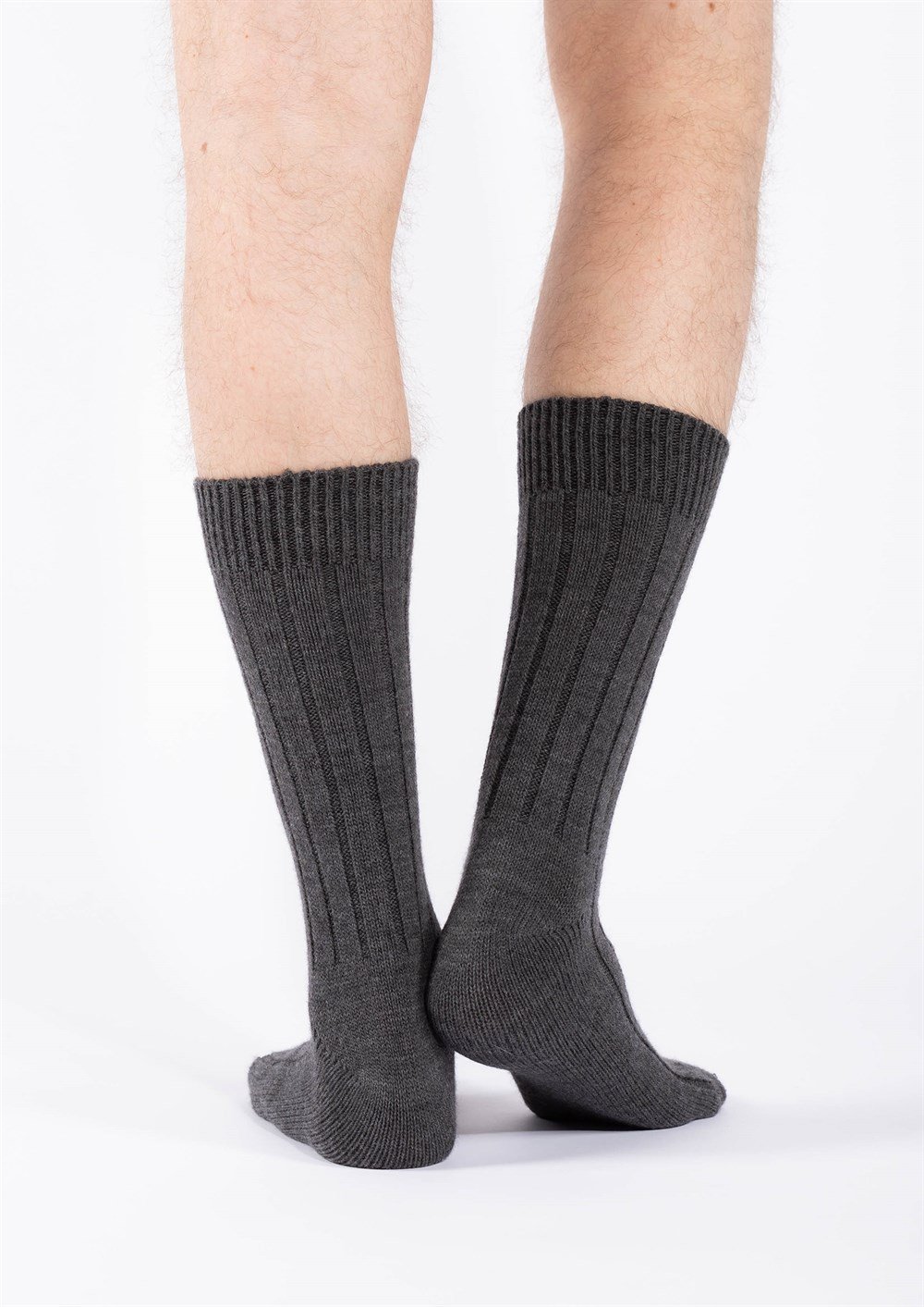 Erkek Yünlü Derbili Çorap
