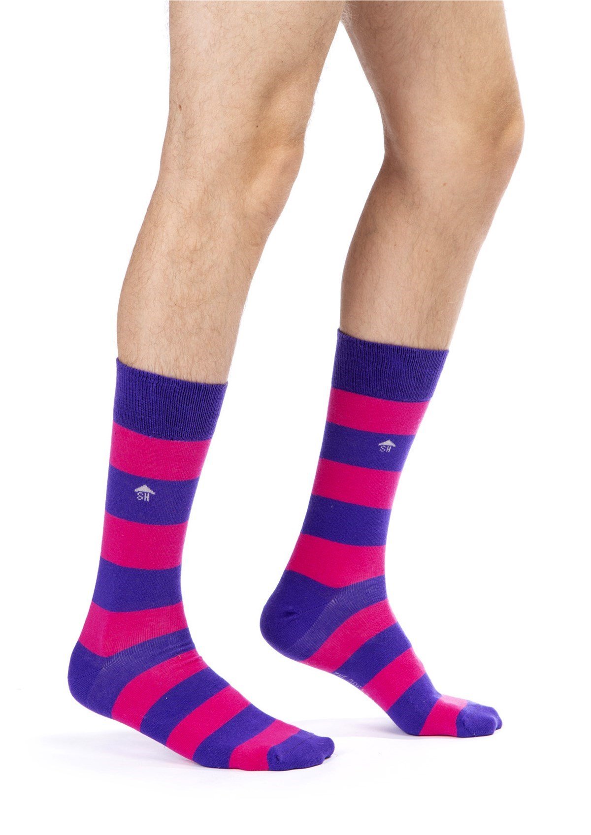 Kalın Çember Desenli Renkli Çorap