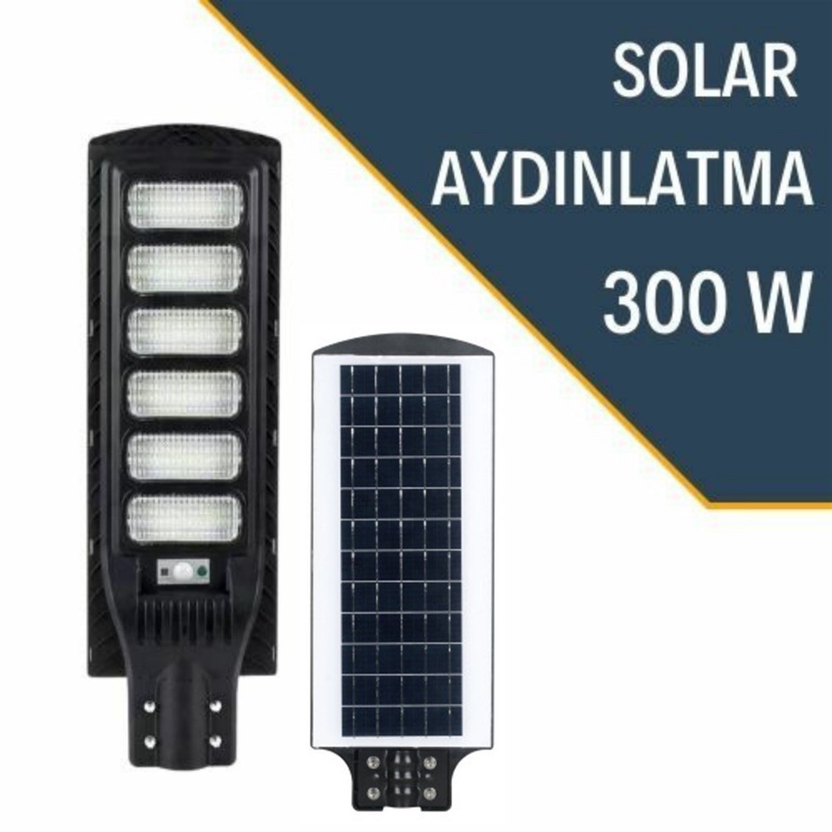 300W IP65 Solar Güneş Enerjili Bahçe ve Sokak Lambası I cinarelk.com