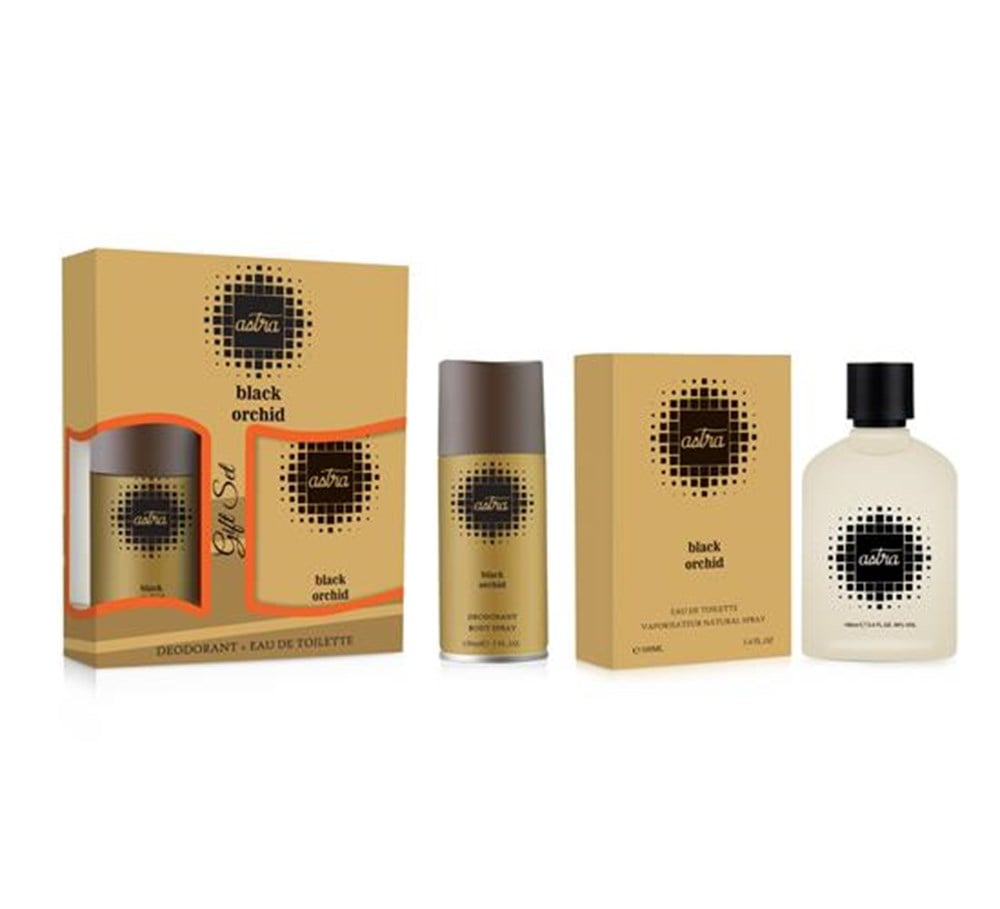 Astra Black Orchid Parfüm ve Deodorant Set - Erkek | Dolunay Shop - Seks  Shop