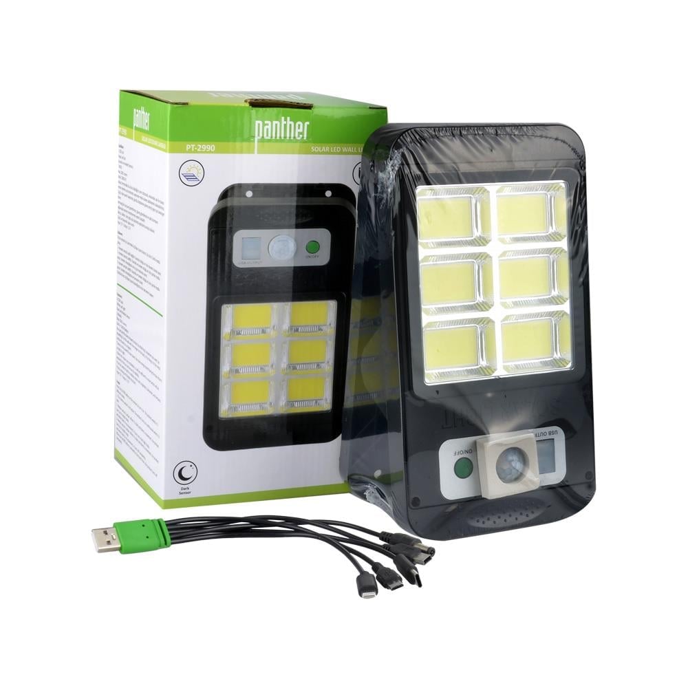 Panther PT-2990 Ledli Sensörlü Solar Duvar Lambası