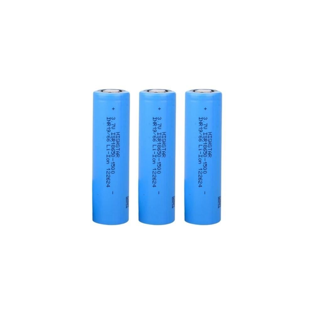 Highstar - ISR18650-1500 - 3.7V 1500 Mah Li-ion Şarjlı Pil - 30A 3 Lü Paket