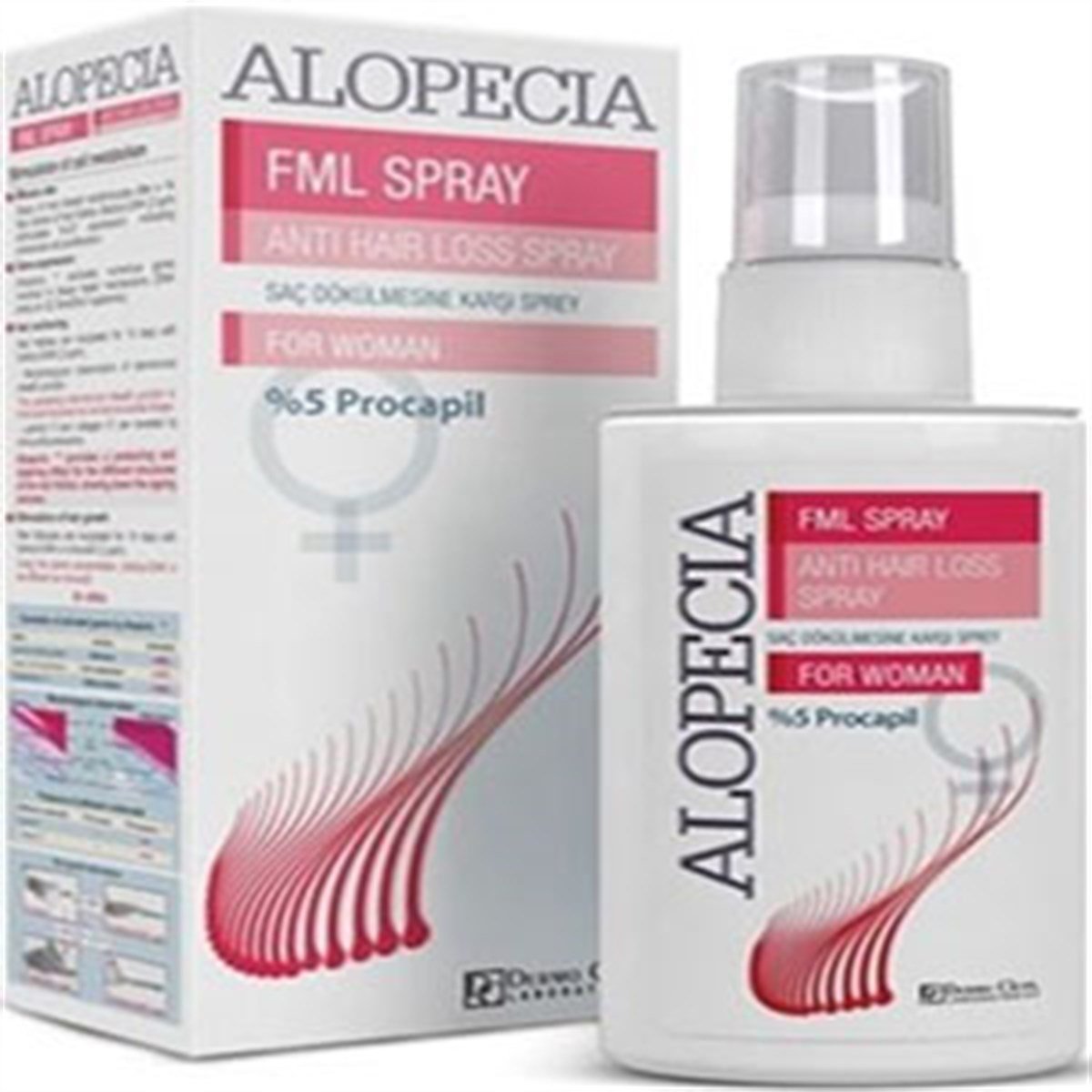 Alopecia Fml Spray Anti Hair Loss Saç Dökülmesine Karşı Sprey 60 Ml |  Dermolist.com | 0(312)9119949