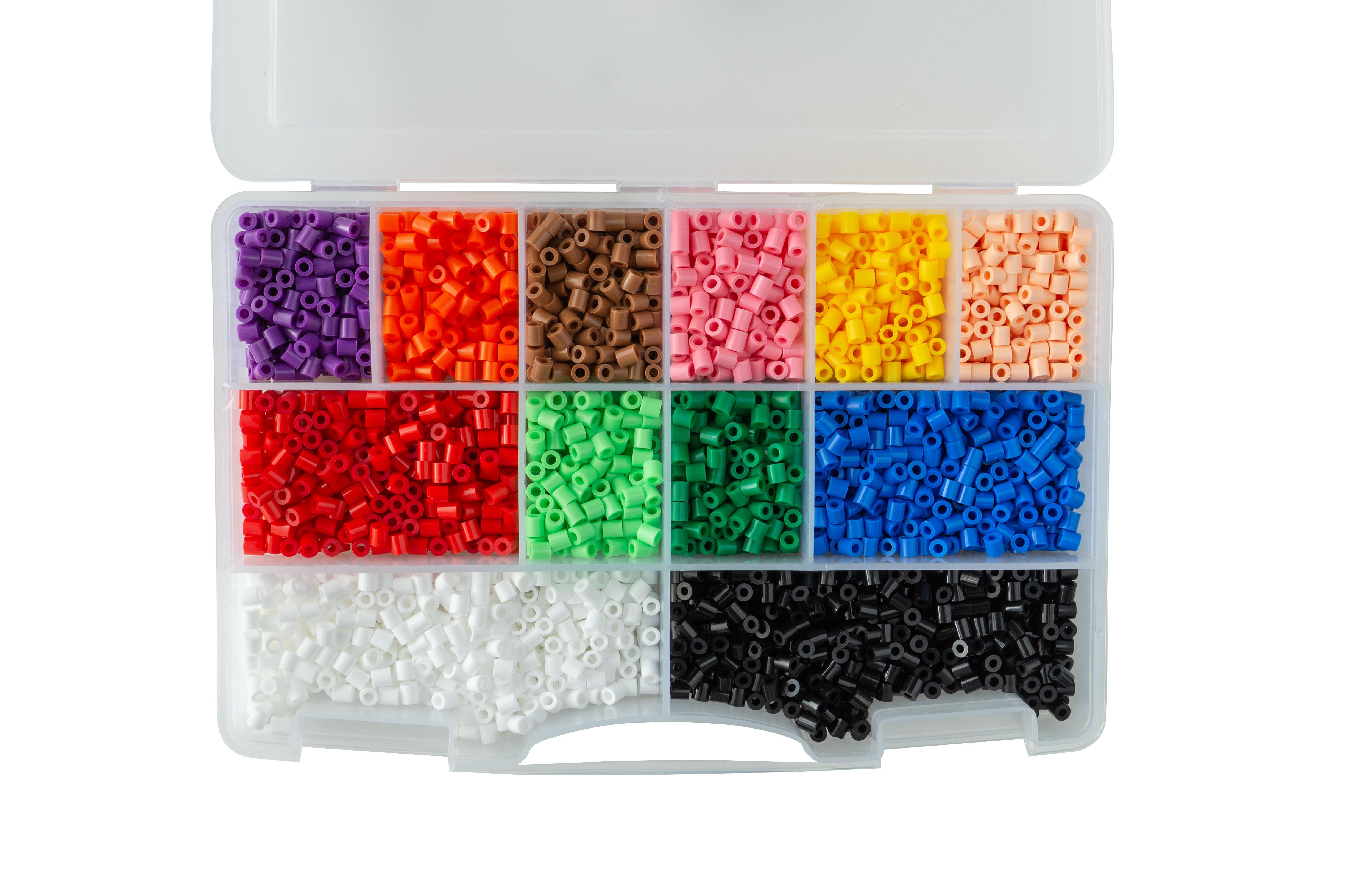 HAMA キュー Hama Midi Boncuk - Organizer Kutuda - Karışık 12 Renk Boncuk Seti