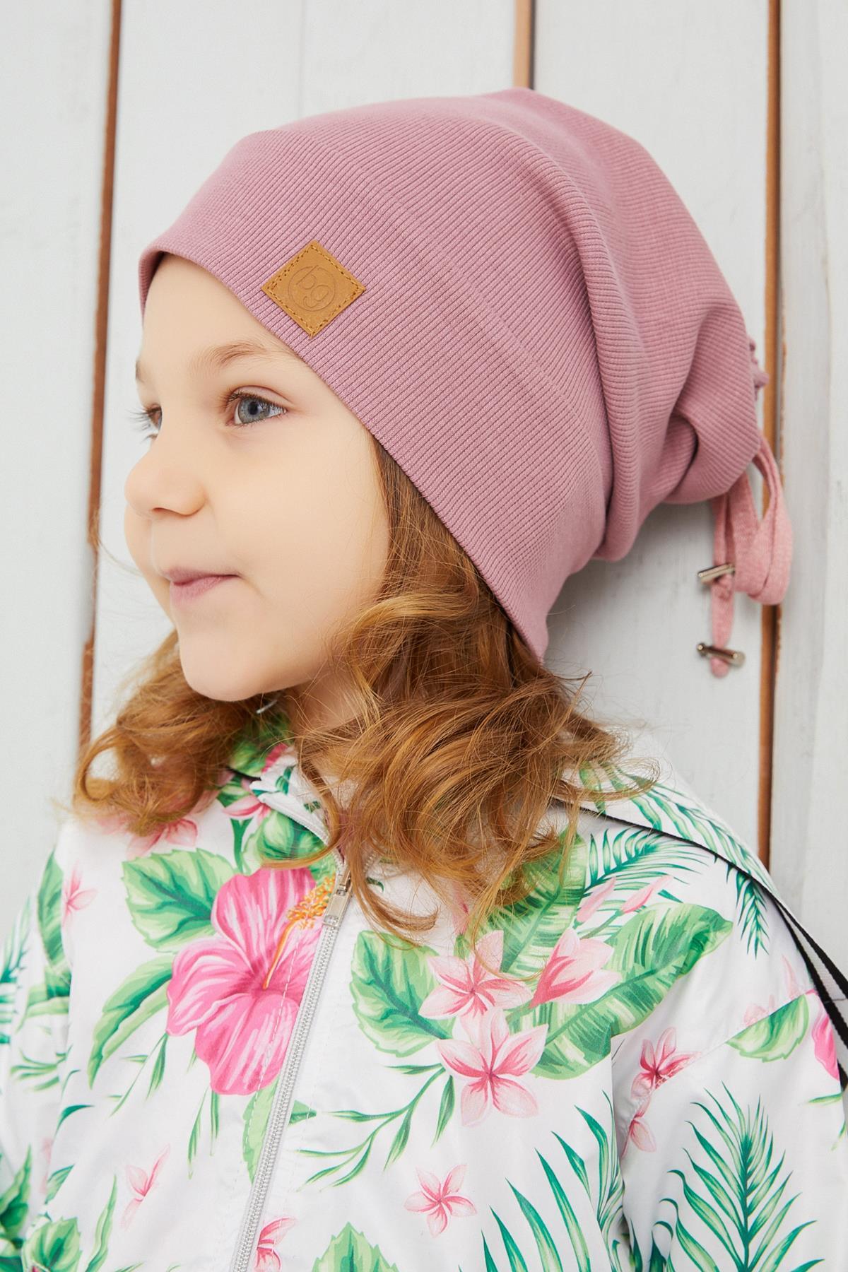 Kız Bebek Çocuk Açık Pembe Şapka Bere El yapımı Rahat Cild dostu %100  Pamuklu Kaşkorse