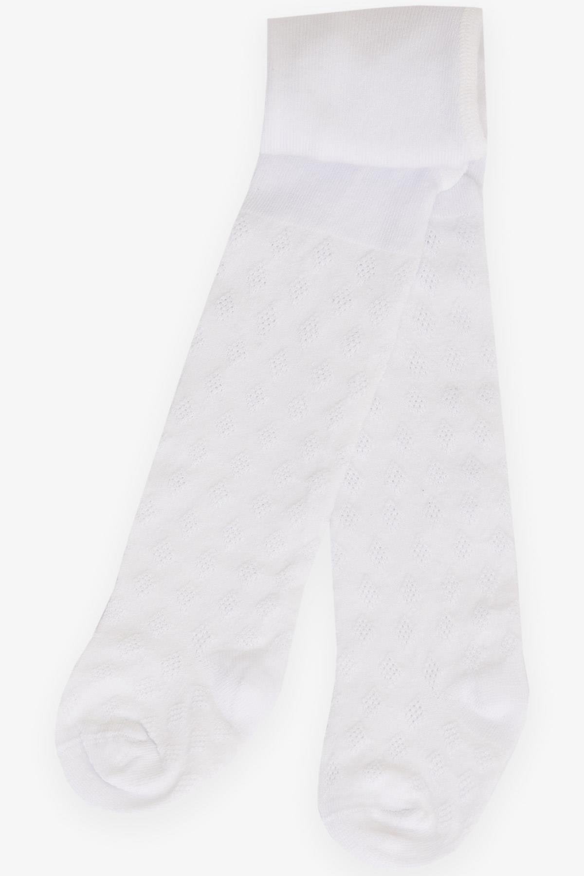 Kız Bebek Külotlu Çorap Desenli Beyaz 0-12 Ay - Bebek ve Çocuk Çorapları |  Breeze