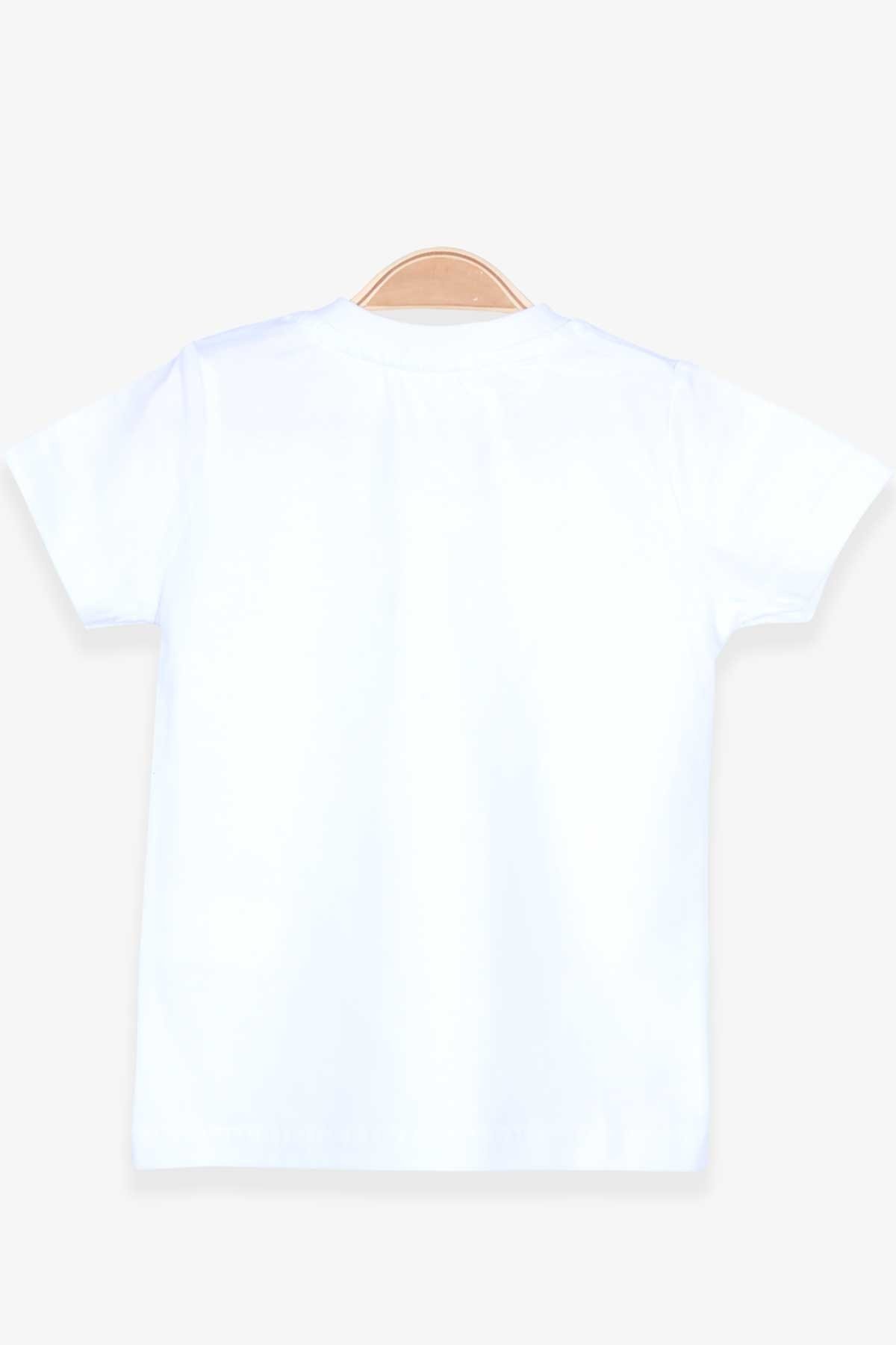 Erkek Bebek Tişört Cepli Beyaz 1.5 Yaş - Yazlık Bebek Tişörtleri | Breeze