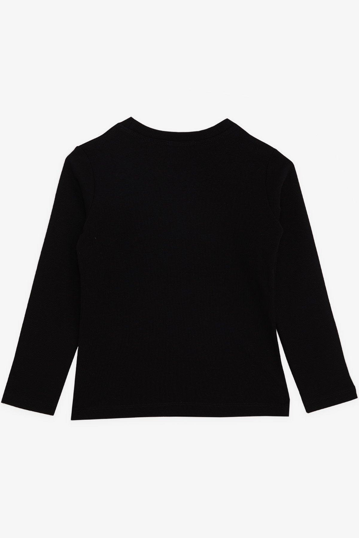 Erkek Çocuk Uzun Kollu Tişört Basic Siyah 5-6 Yaş - Penye Kumaş | Breeze